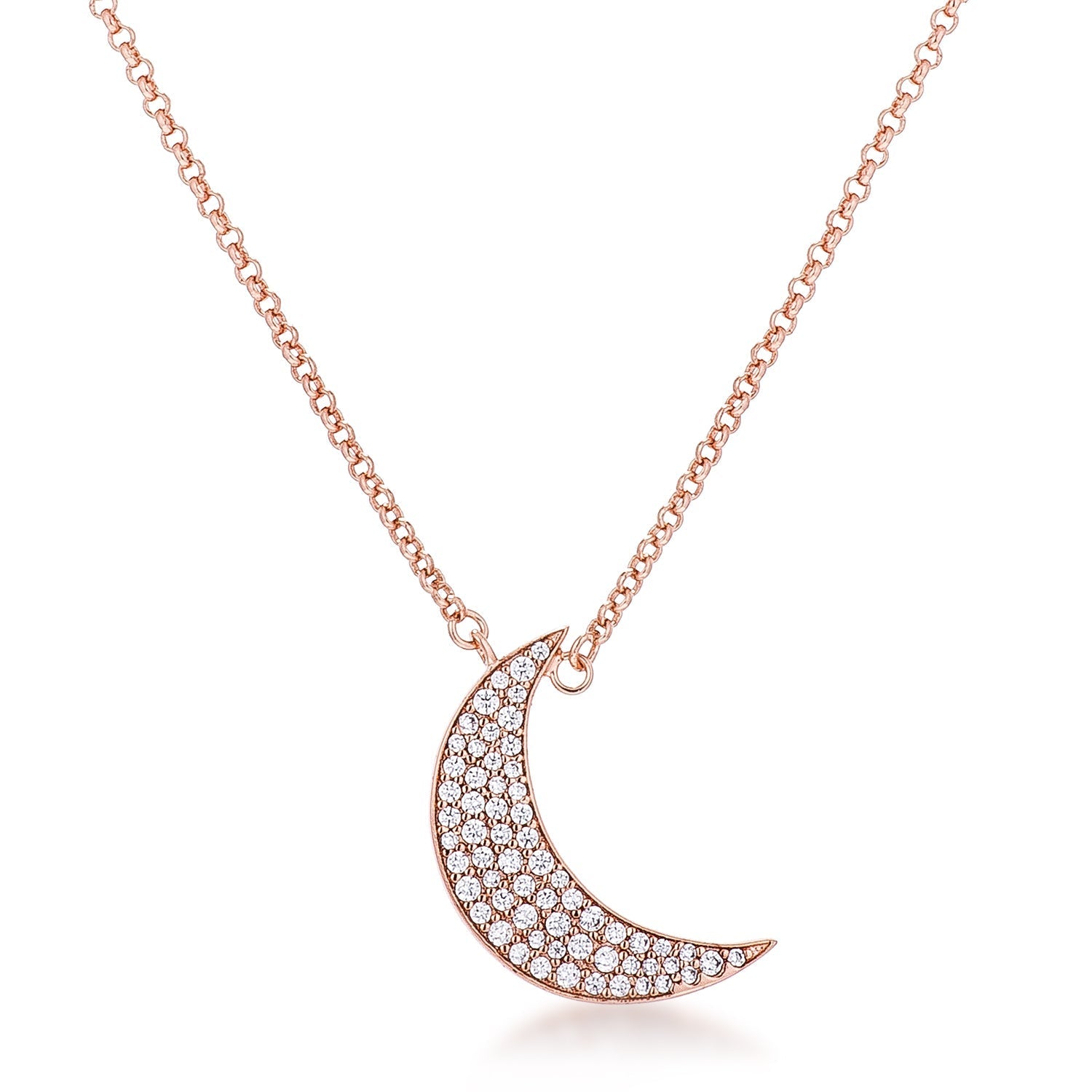 Avera To The Moon And Back Pendant Necklace In Gold Tone DestGlow