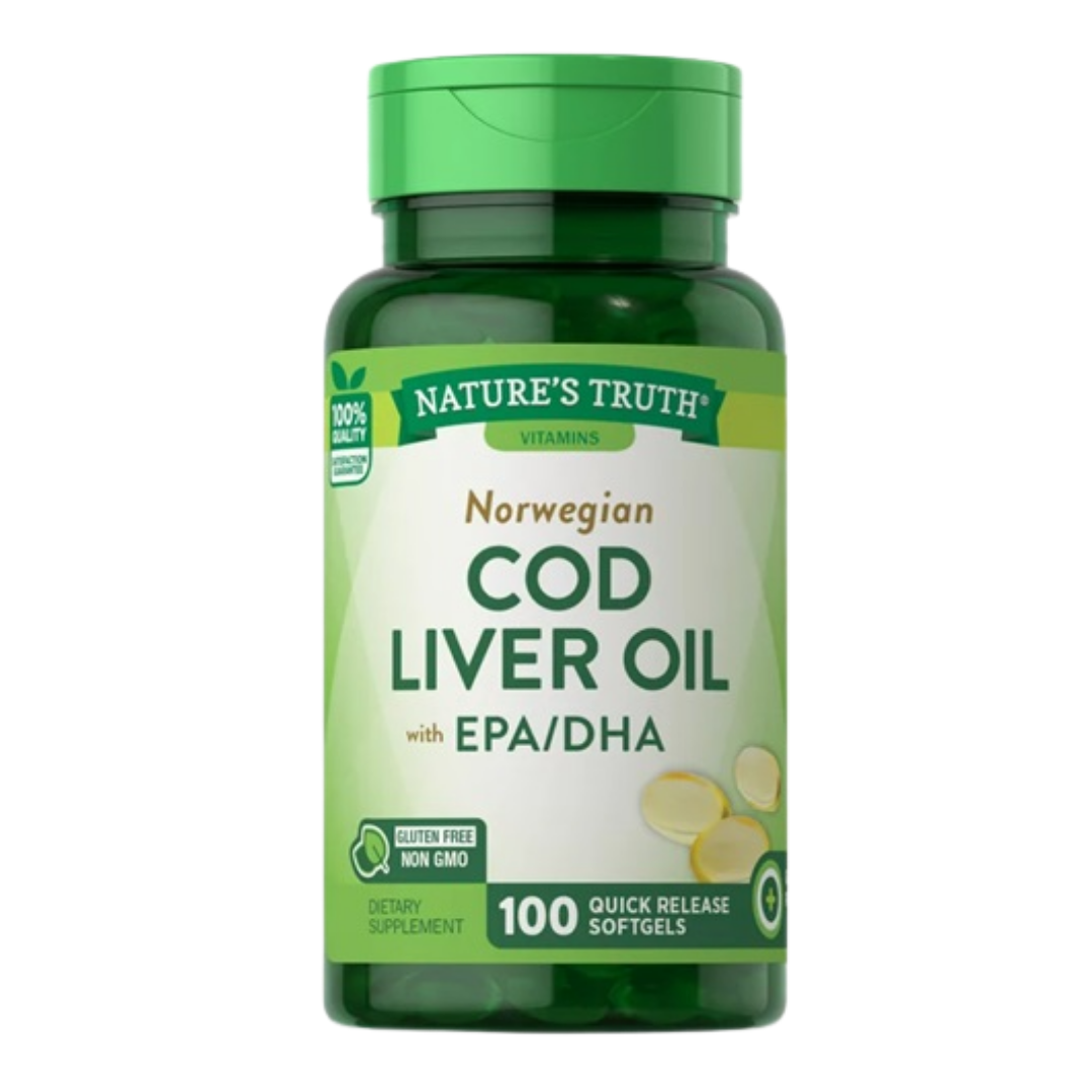Nature’s Truth Cod Liver Oil Softgels (100 count) by Farmacias Savia