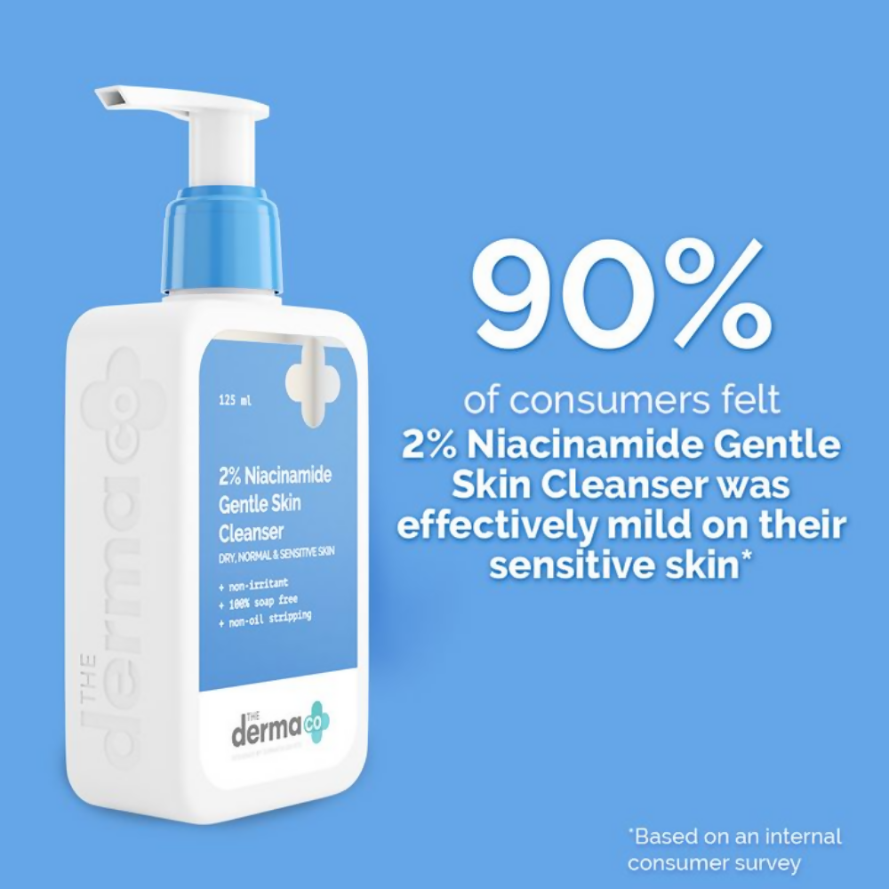 The Derma Co 2% Niacinamide Gentle Skin Cleanser for Sensitive, Dry & Normal Skin