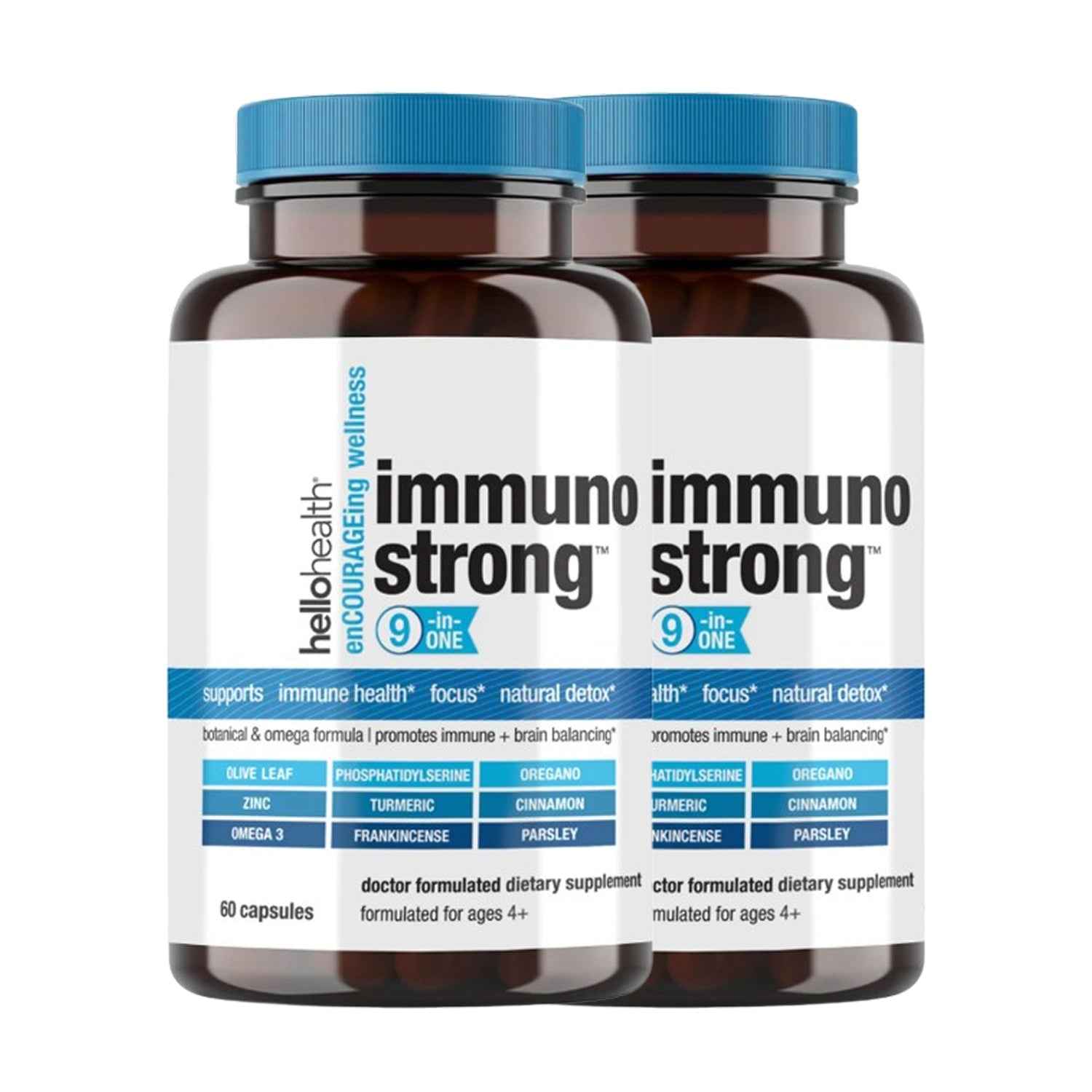 9-in-1 Immune Support Natural & Detox capsules