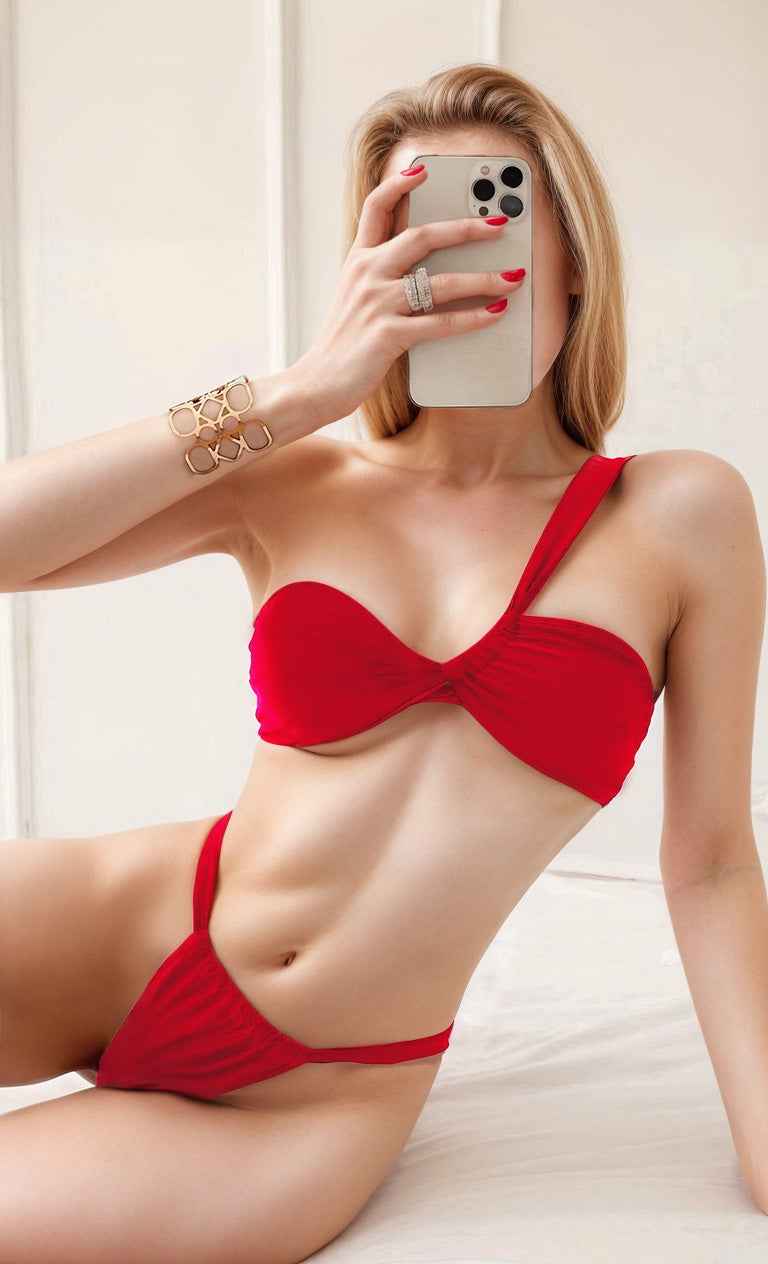 Twisted One Shoulder Bikini