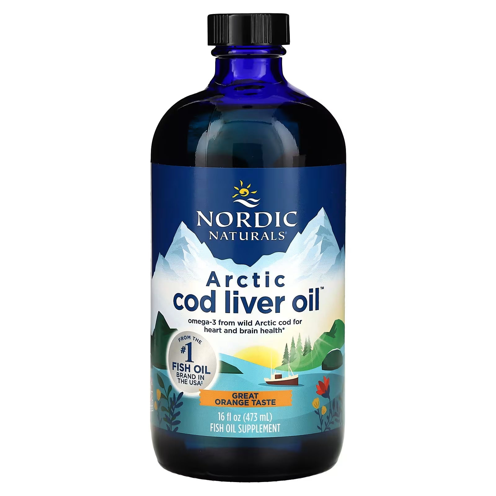 Nordic Naturals Arctic Cod Liver Oil – Orange – 473 ml (16 fl oz) by Top Vita Shop