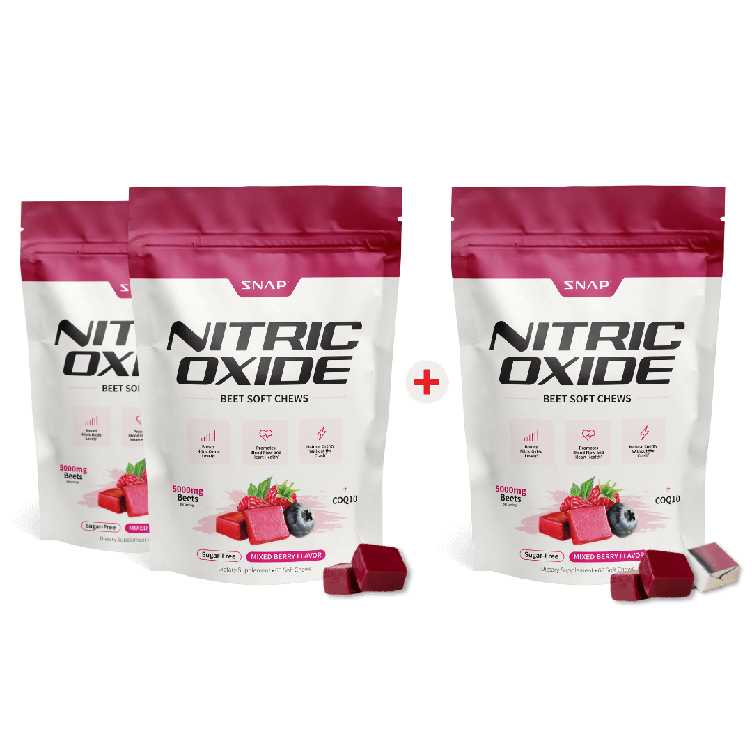 Nitric Oxide Beet Soft Chews - Buy 2, Get 1 Free! by Snap Supplements