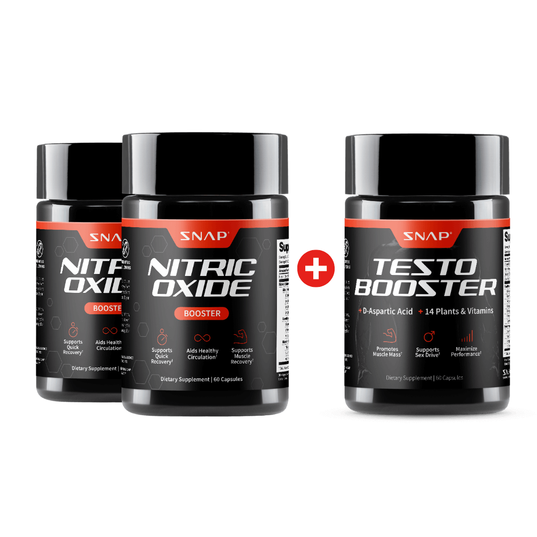 Nitric Oxide + Testo Booster (2+1 BOGO) by Snap Supplements