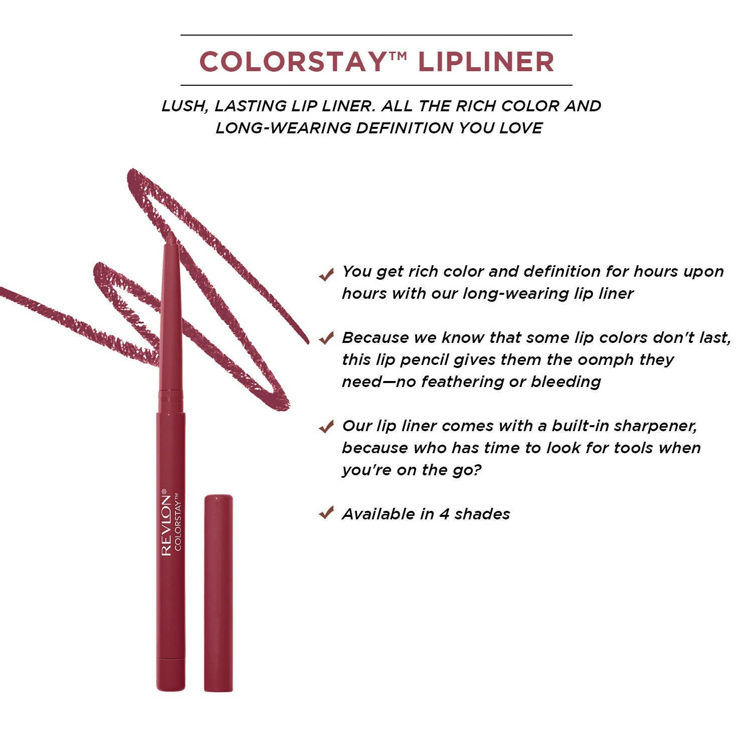 Revlon Colorstay Lip Liner Pencil - Wine by Dista