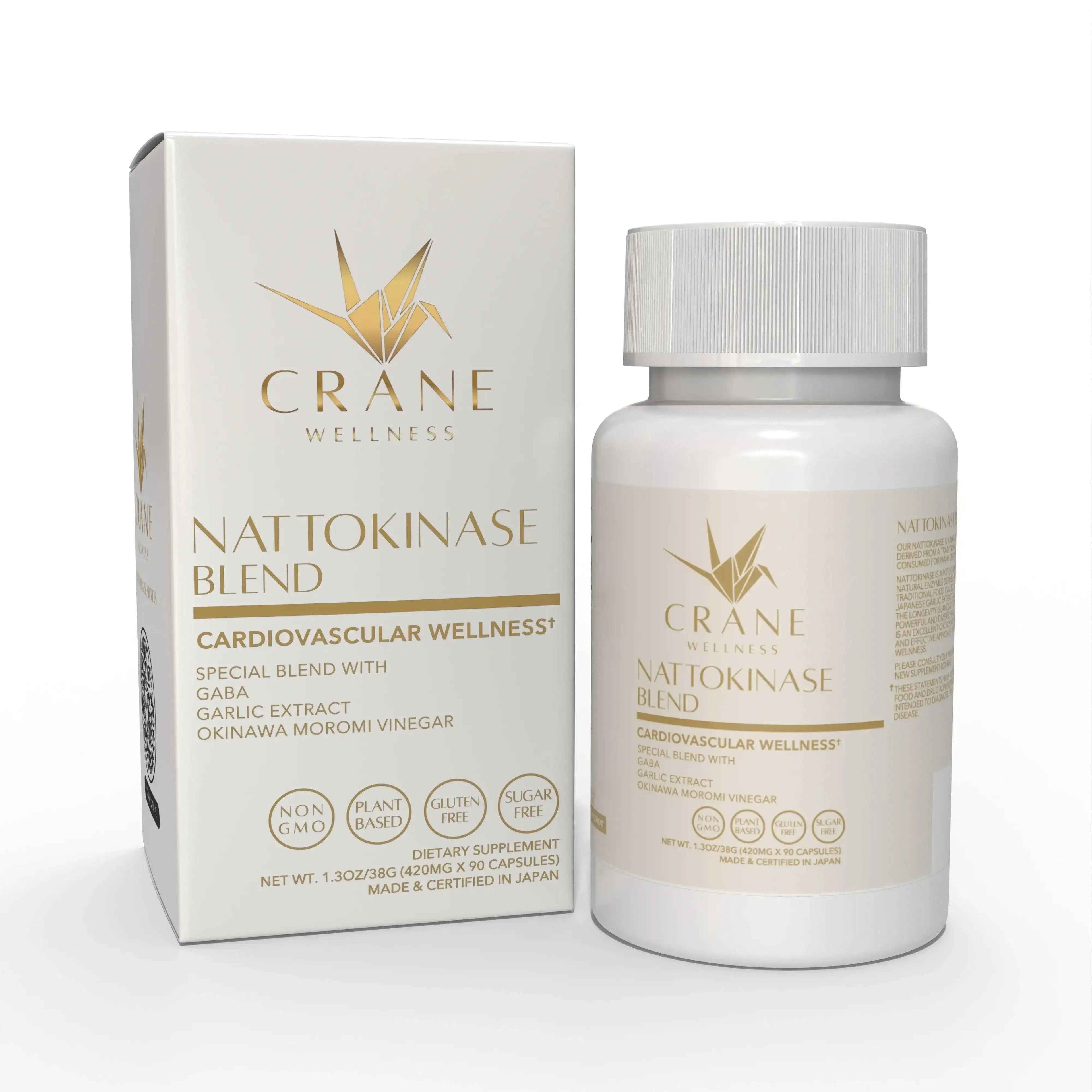 Nattokinase Blend 6,000 FU Cardiovascular Support Capsules DestGlow