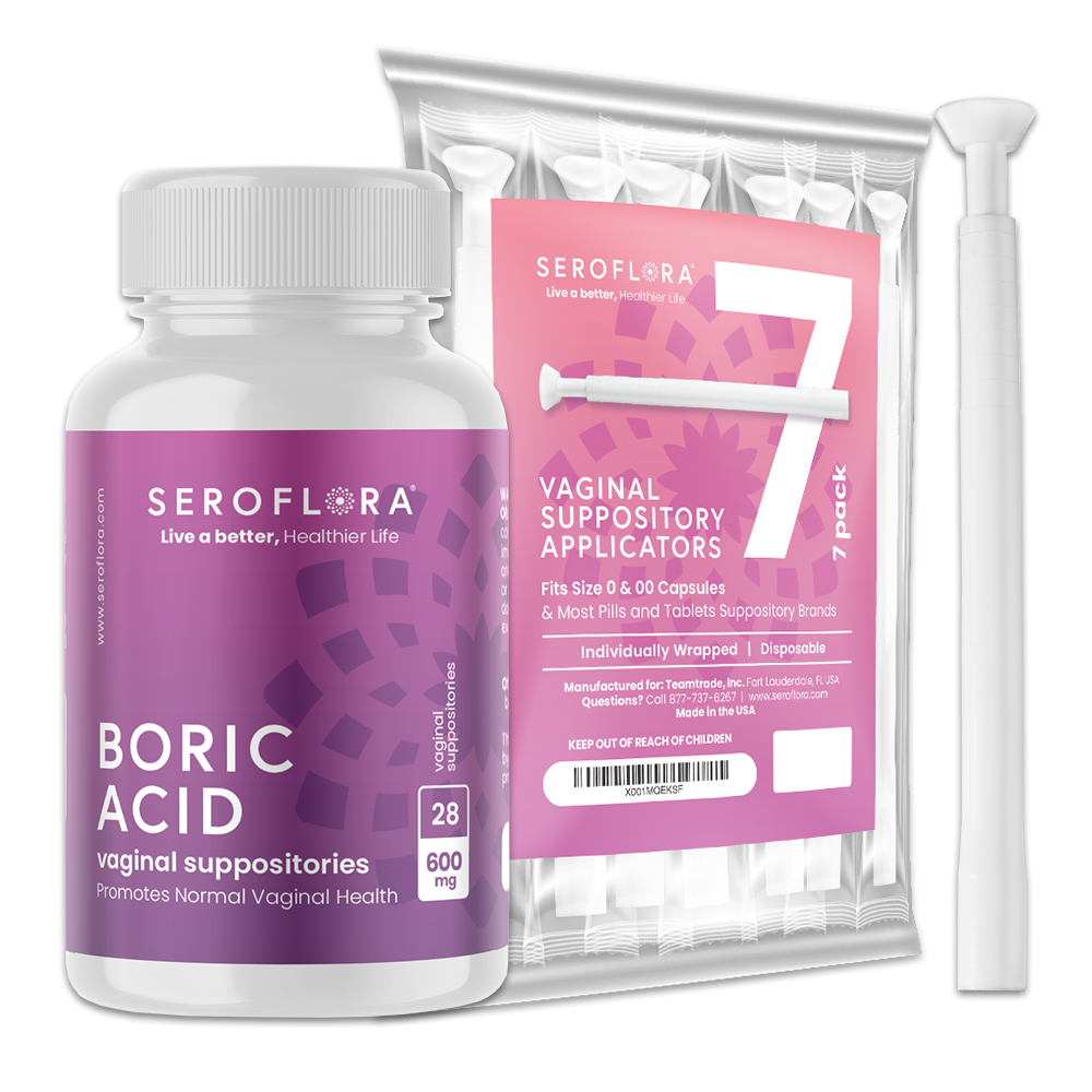 Boric Acid Vaginal Suppositories with Applicators (30/7ct)