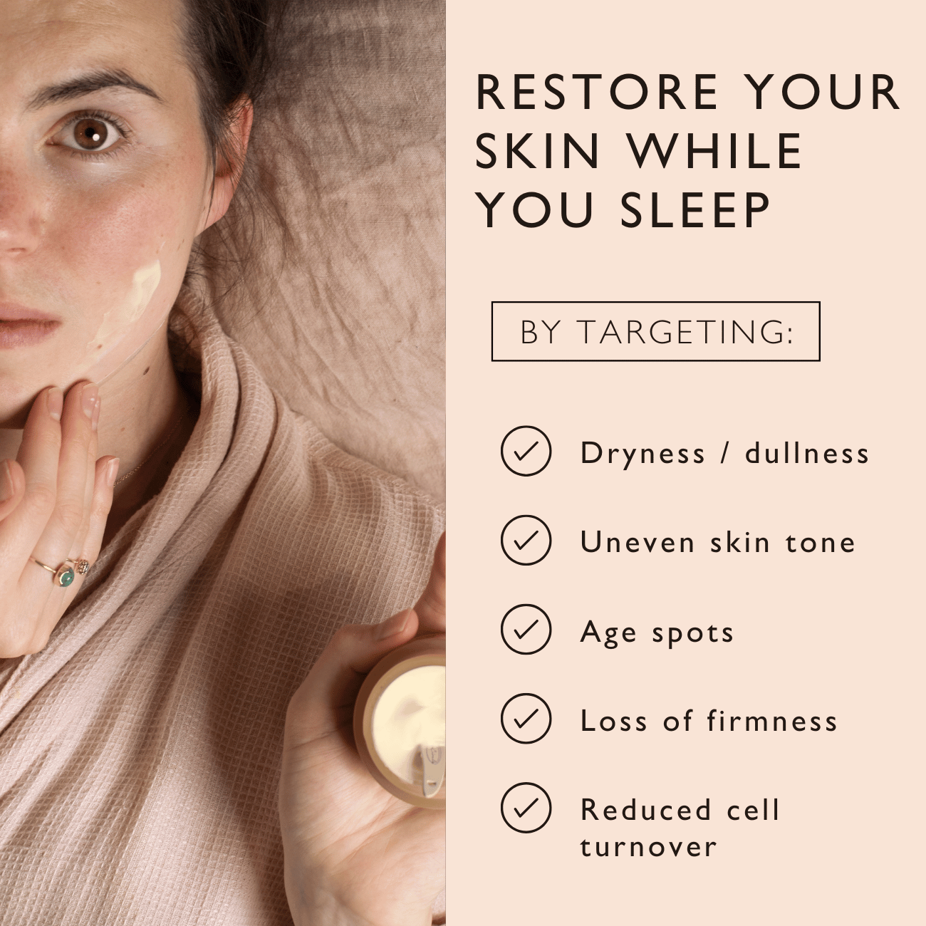 Night Cream with Hyaluronic Acid + Niacinamide by UpCircle