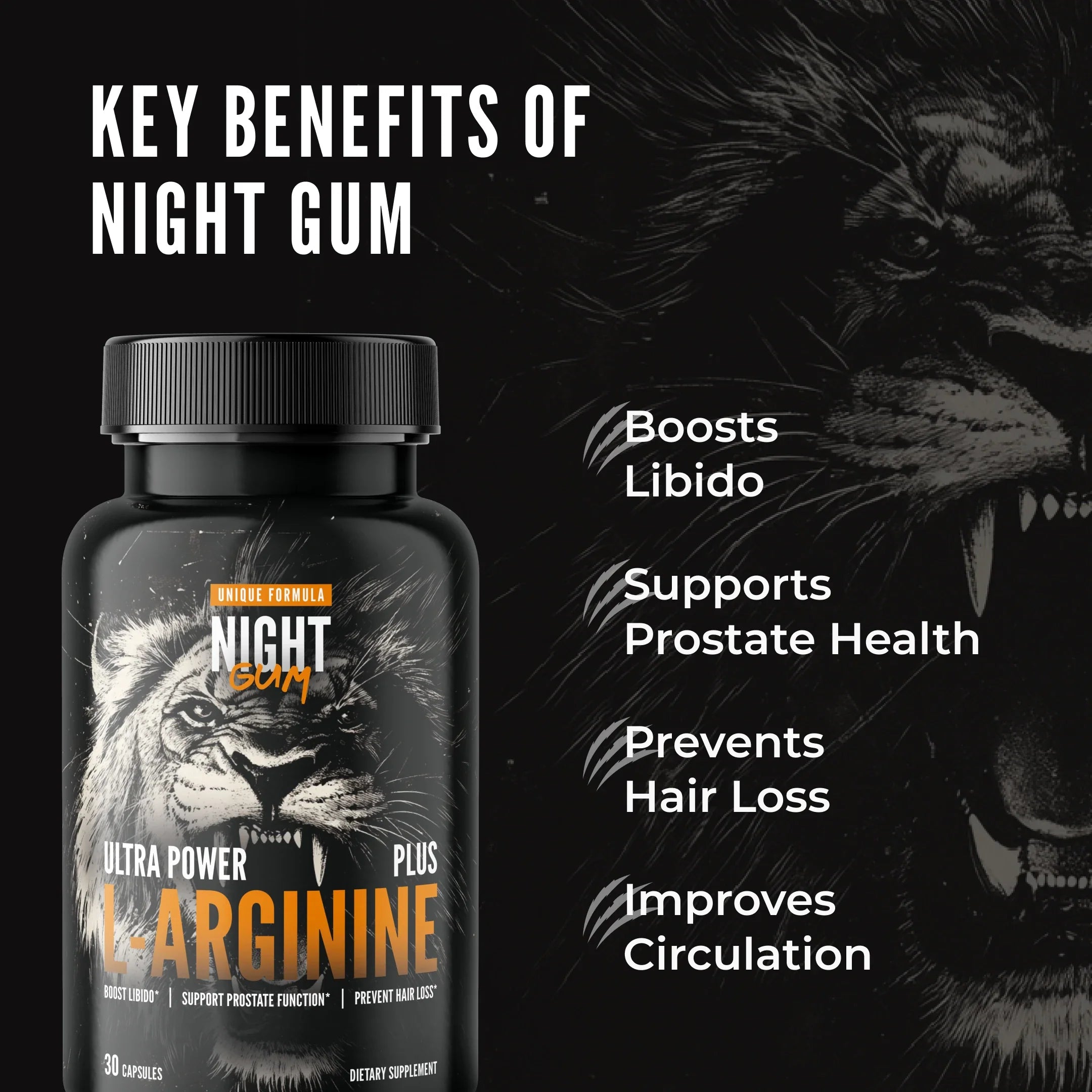 Night Gum Ultra Power L-Arginine Plus by RevitMe - Supplements Store