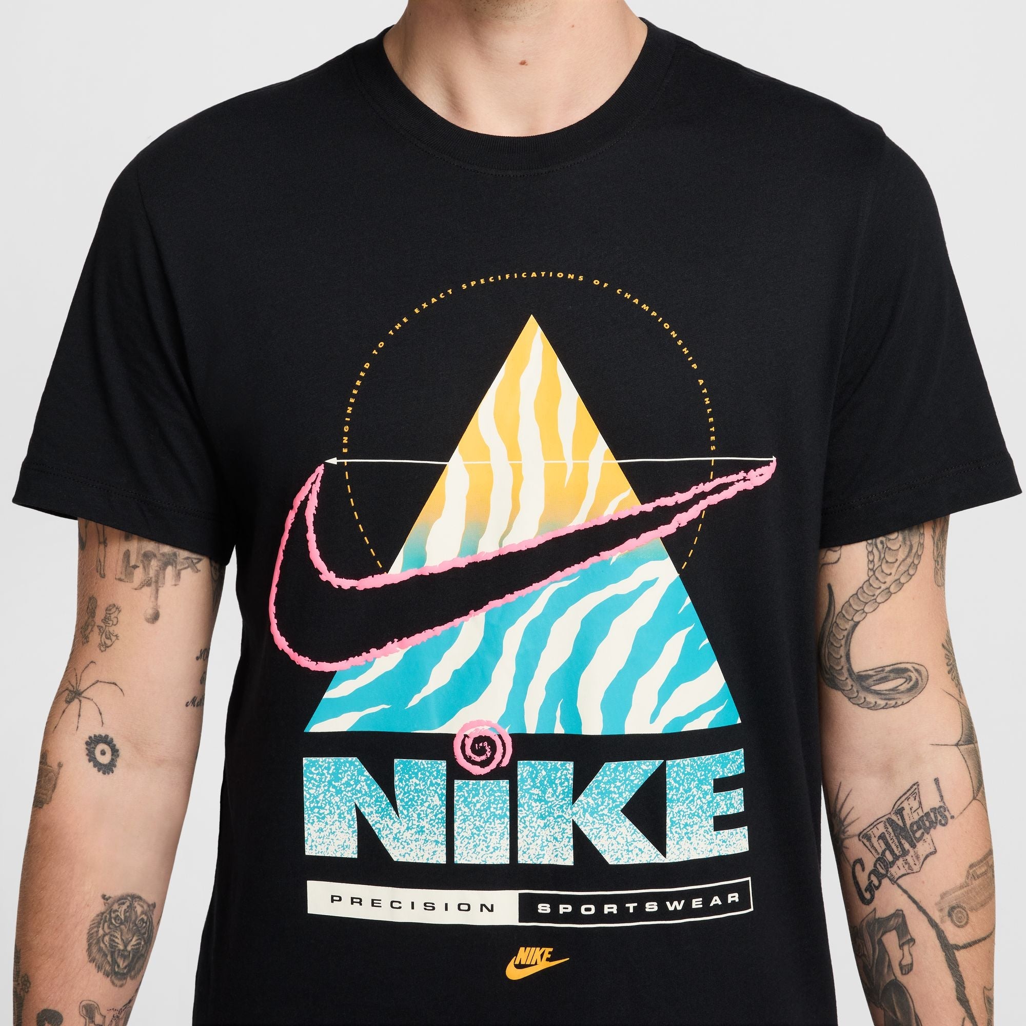 Nike Mens Sportswear Precision Tee - Black by Denim Exchange