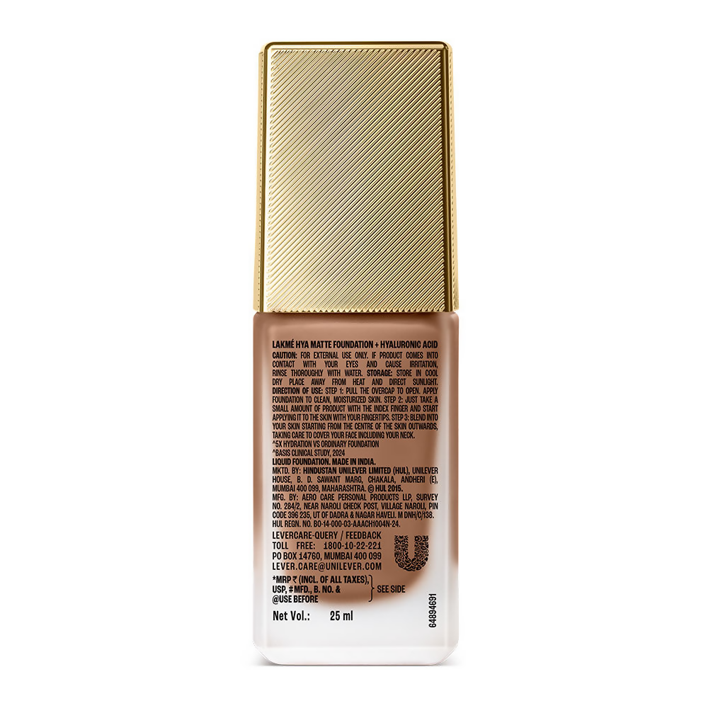Lakme 9to5 Hya Matte Foundation + Hyaluronic Acid - Cool Cocoa