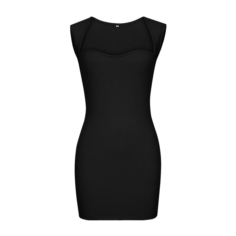 Spring Summer Women Clothing Sexy Nightclub Dress Sleeveless Knitted Hip Spaghetti Straps Dress by Ragazza