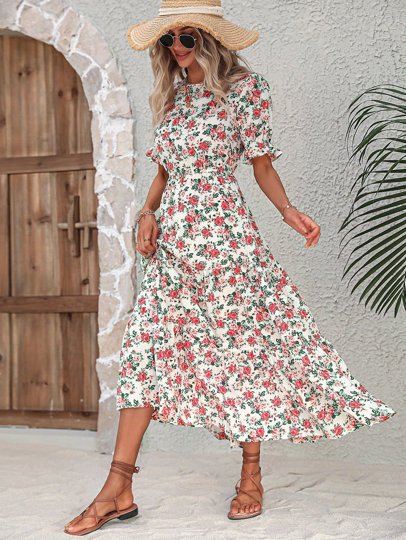 Women Clothing Fall Pullover Print Backless Loose by Ragazza