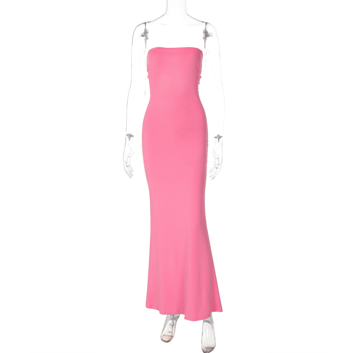 Women Clothing Summer off Neck Tube Top Backless Lace up Sexy Tight Waist Slimming Dress by Ragazza