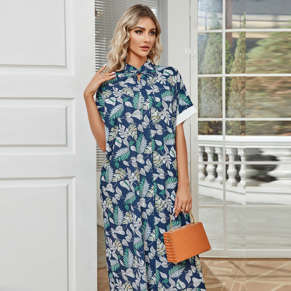 Women Clothing Autumn Middle East Muslim Casual Robe Dress by Ragazza