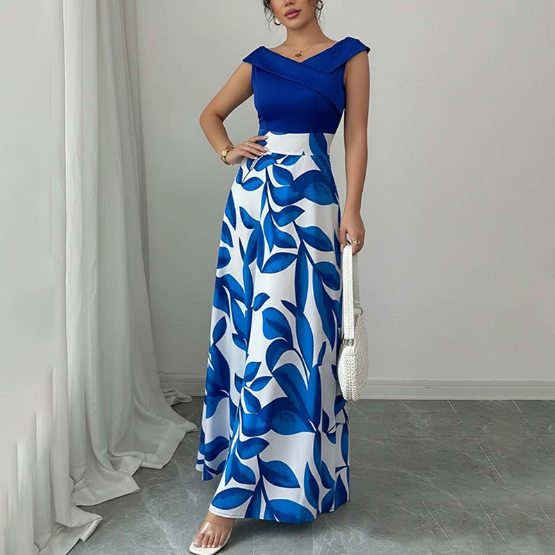 Spring Women Clothing Printed Long-Sleeved Dress Casual Loose Spring Dress by Ragazza