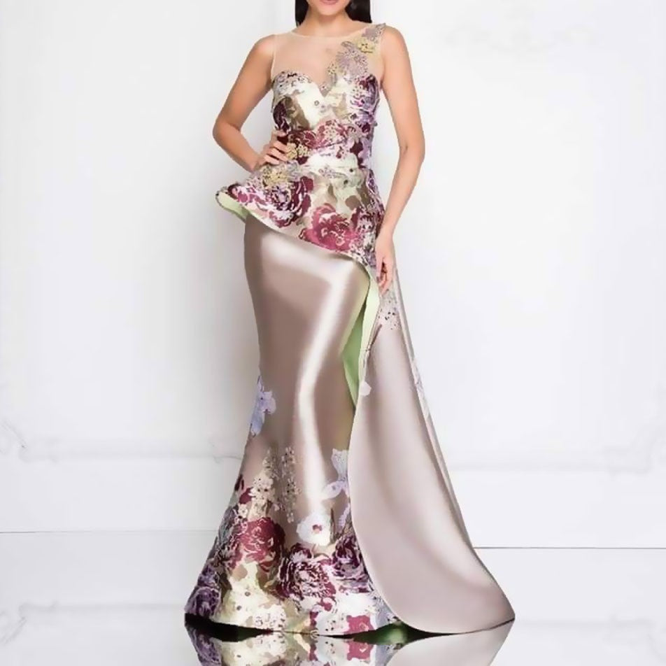 Dress Women Clothing Cocktail Women Elegant Annual Meeting Dress Embroidered Dress by Ragazza