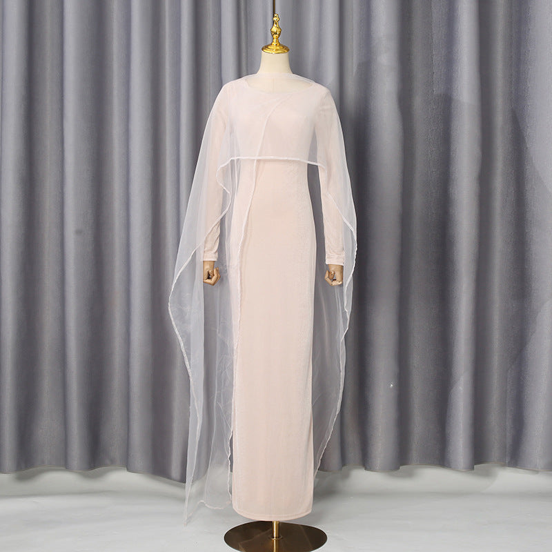 Private Wear Socialite Maxi Dress Autumn Elegant Long Sleeve Slim High Grade Dress Women DestGlow