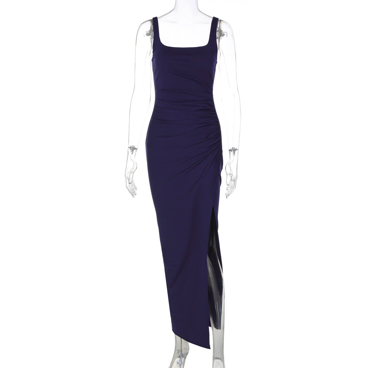 Women Evening Dress Maxi Dress Summer Sexy Strap Backless High Slit Dress DestGlow