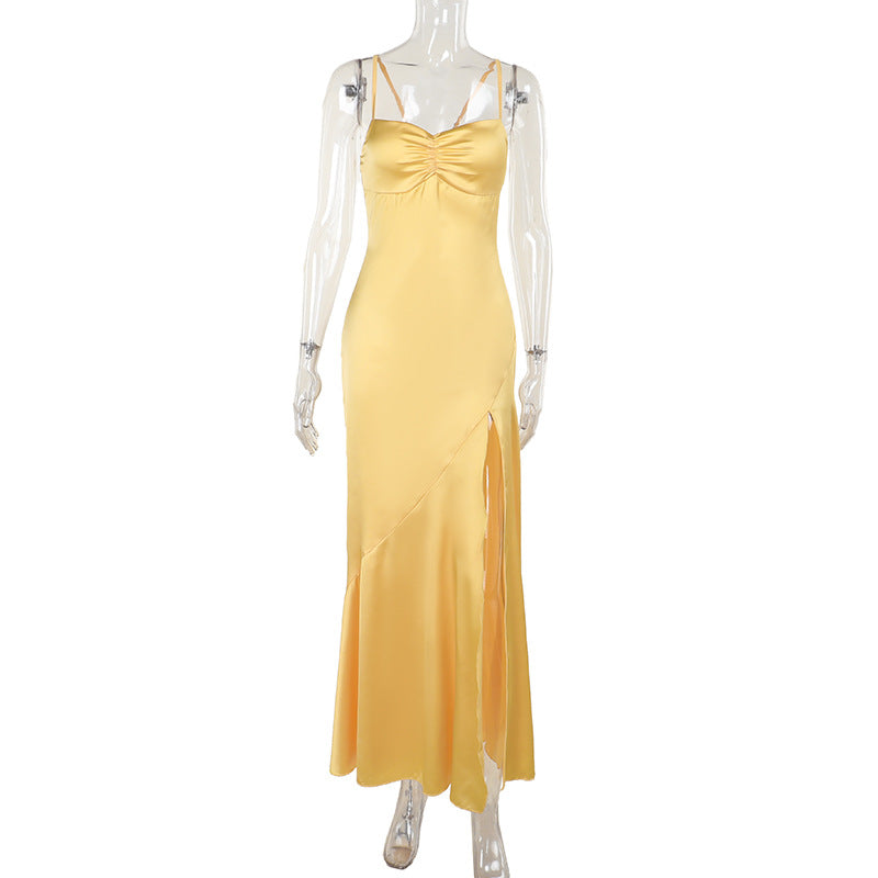 Autumn Socialite Camisole Dress Split Slimming Maxi Dress for Women by Ragazza