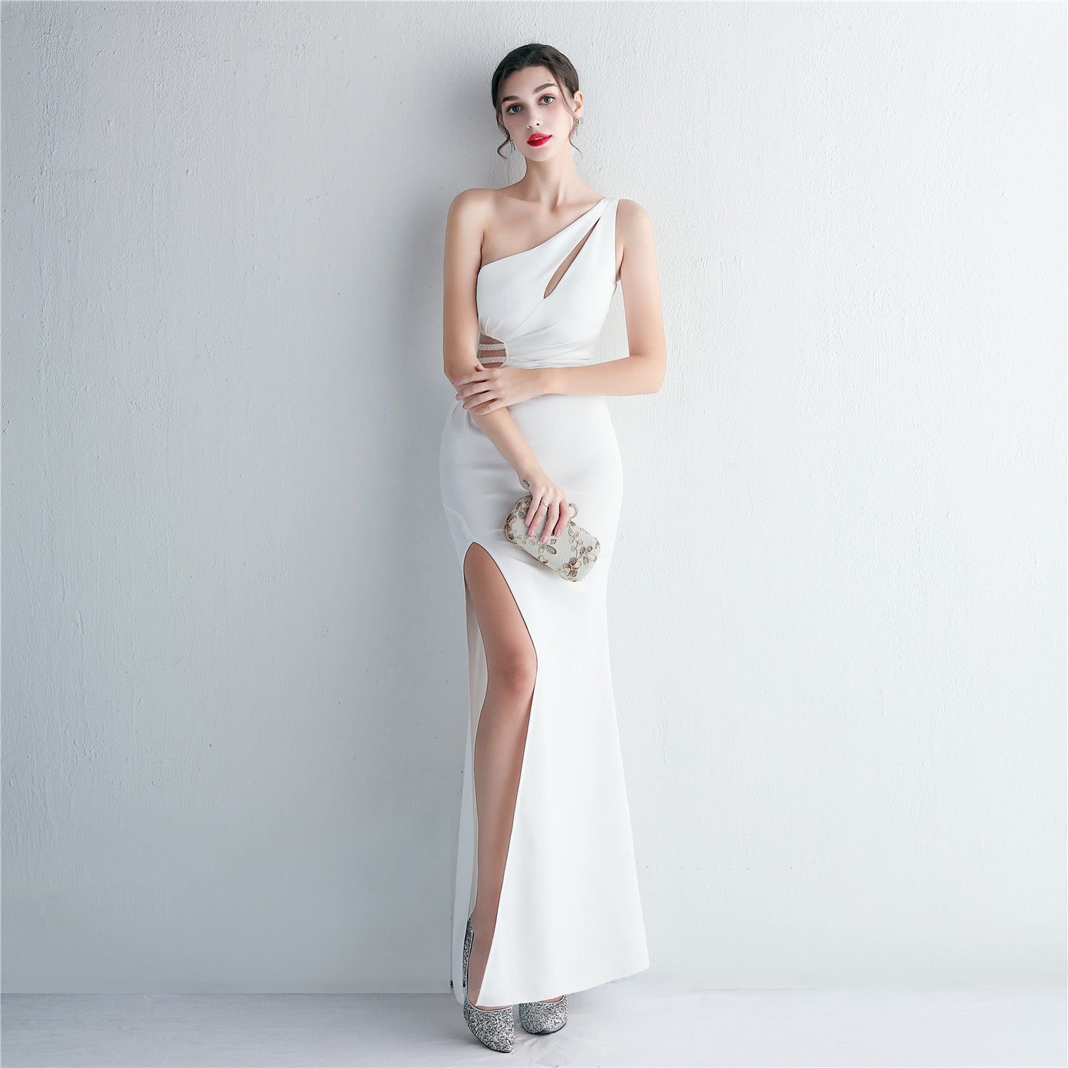 Folding Beaded Craft Toast Clothing Long Shoulder Appreciation Dinner Slim Fit Fishtail Wedding by Ragazza