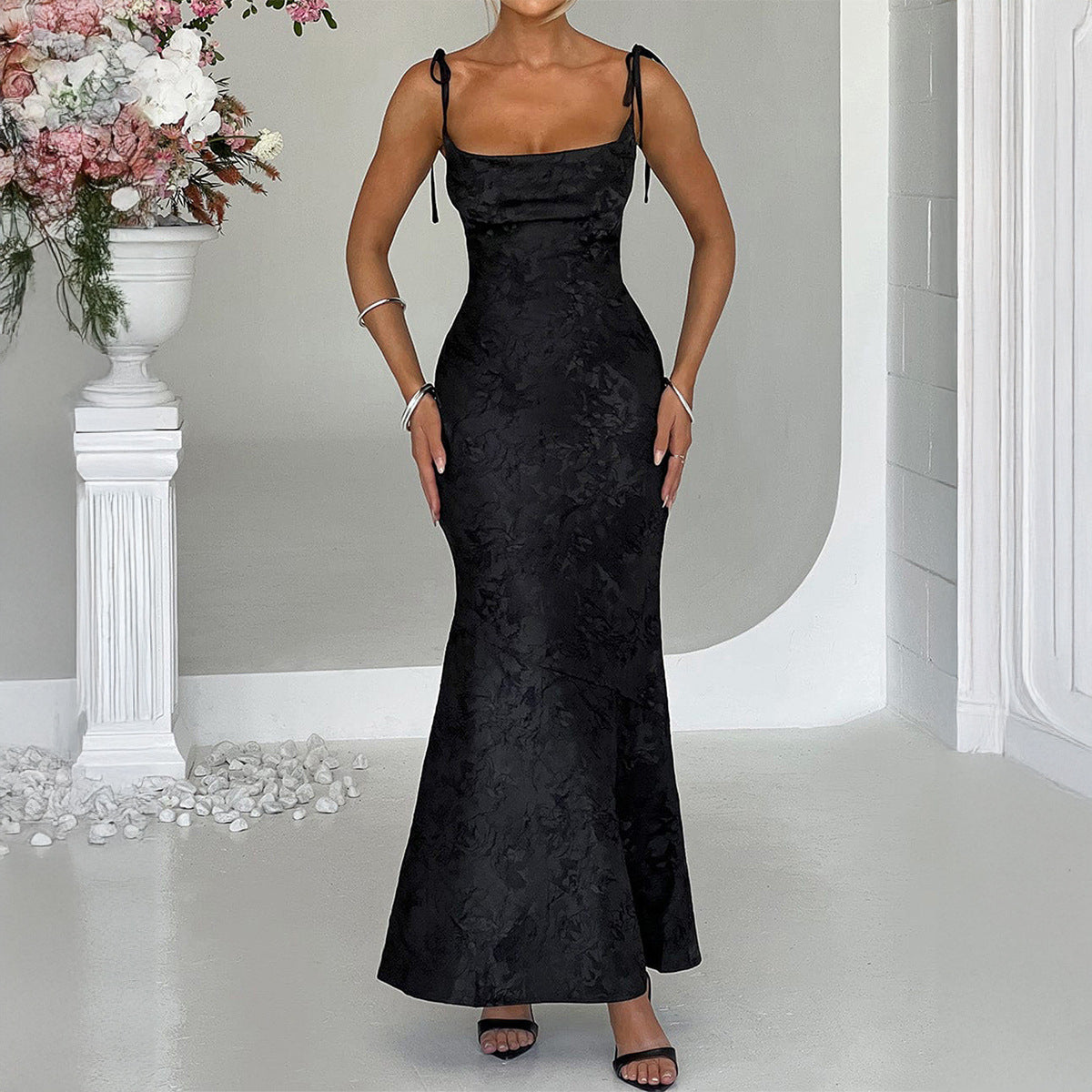 Elegant Evening Dress Hip Spaghetti Straps Dress Women Clothing Summer by Ragazza