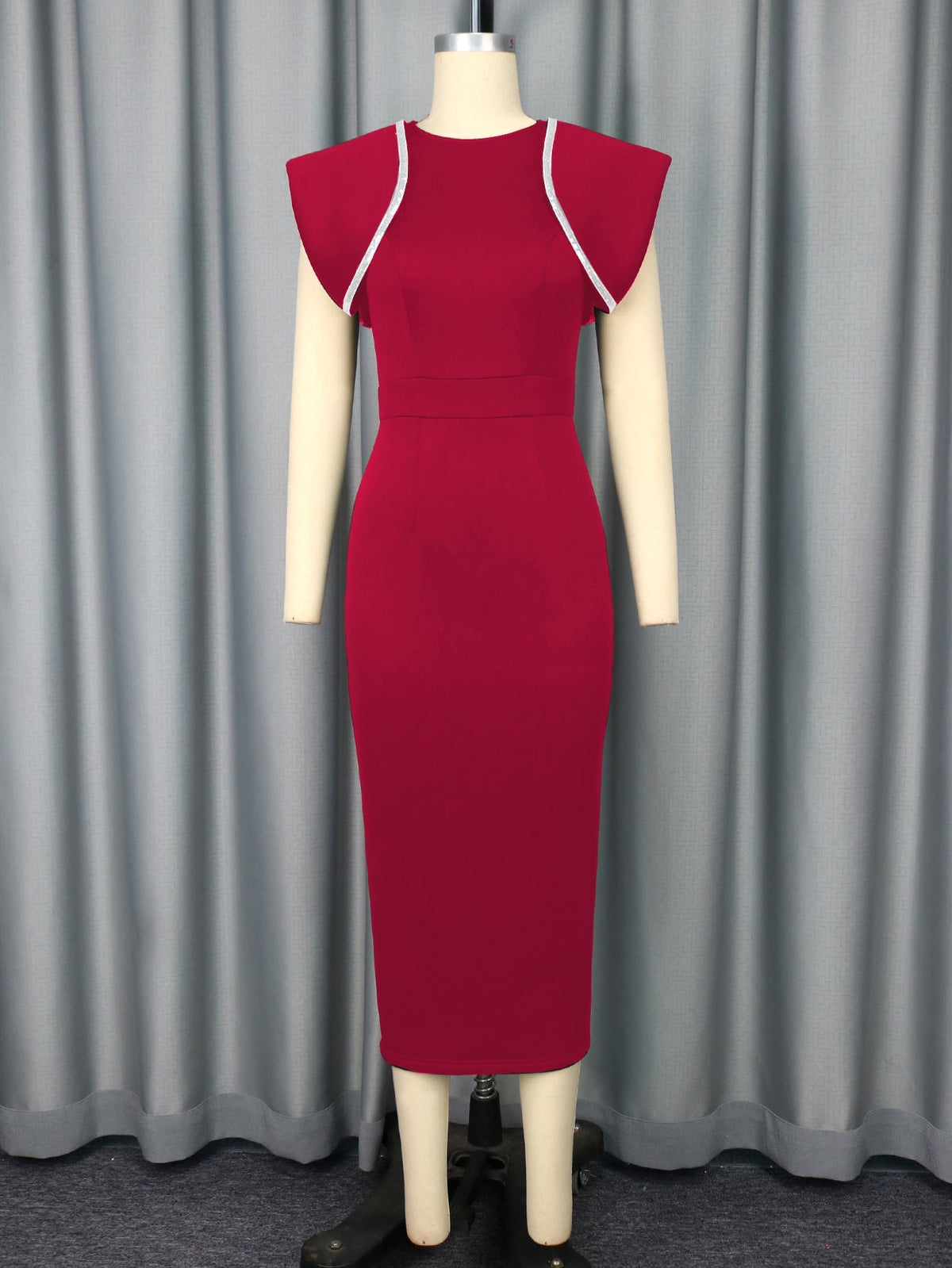 Crew Neck Dress Cocktail High Waist Slim Fit Slit Elegant Evening Dress Party Dress DestGlow