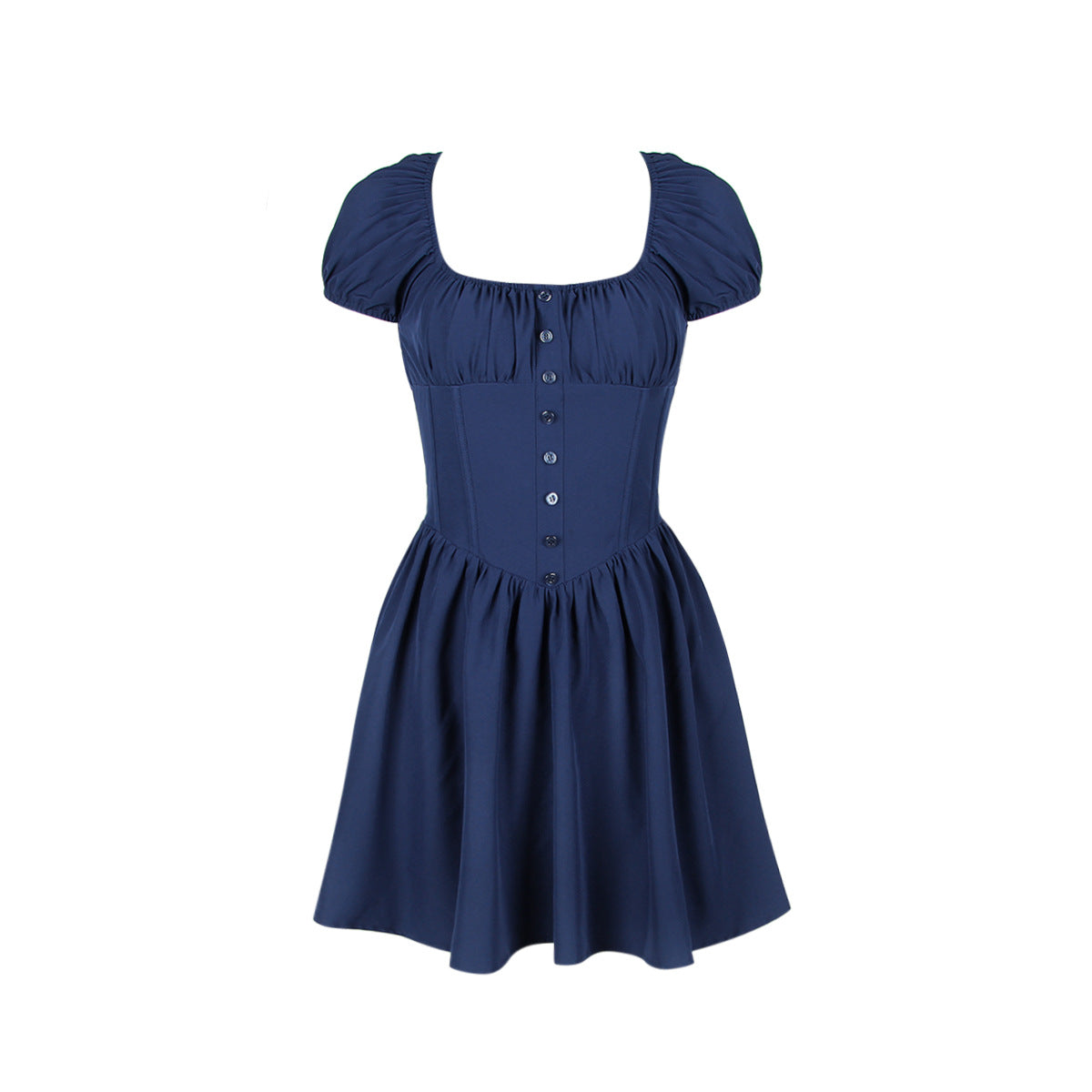 Sweet Spicy Women Dress Boning Corset Slim Fit Sexy Puff Sleeve Square Collar Dress Women by Ragazza