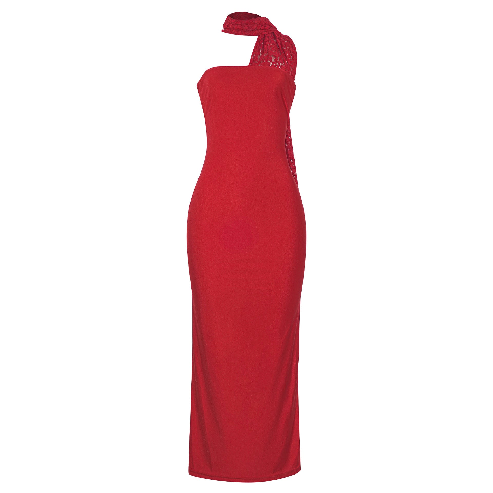 Spring Niche Sexy Tube Top Tight Halter Sheath Dress Cocktail Party Catwalk by Ragazza