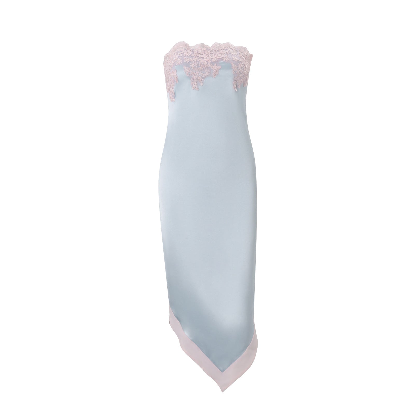 Women Clothing Summer Lace Edge Tube Top High Waist Slim Fit Elegant Lady Sheath Dress for Women DestGlow