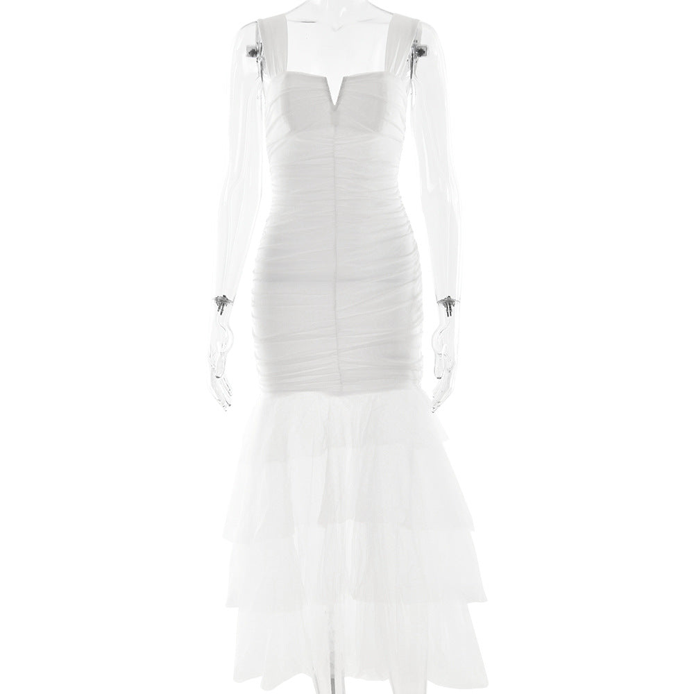 Spring Summer Sexy Patchwork Strap Dress Sexy Skinny Sheath Women Clothing Dress by Ragazza