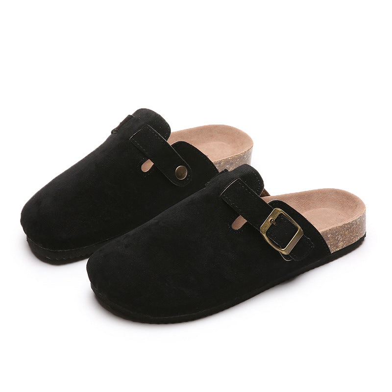 Closed Toe Slippers Women Couple Flip Flops Roman Shoes Casual Semi Slippers Lazy Shoes Tide DestGlow