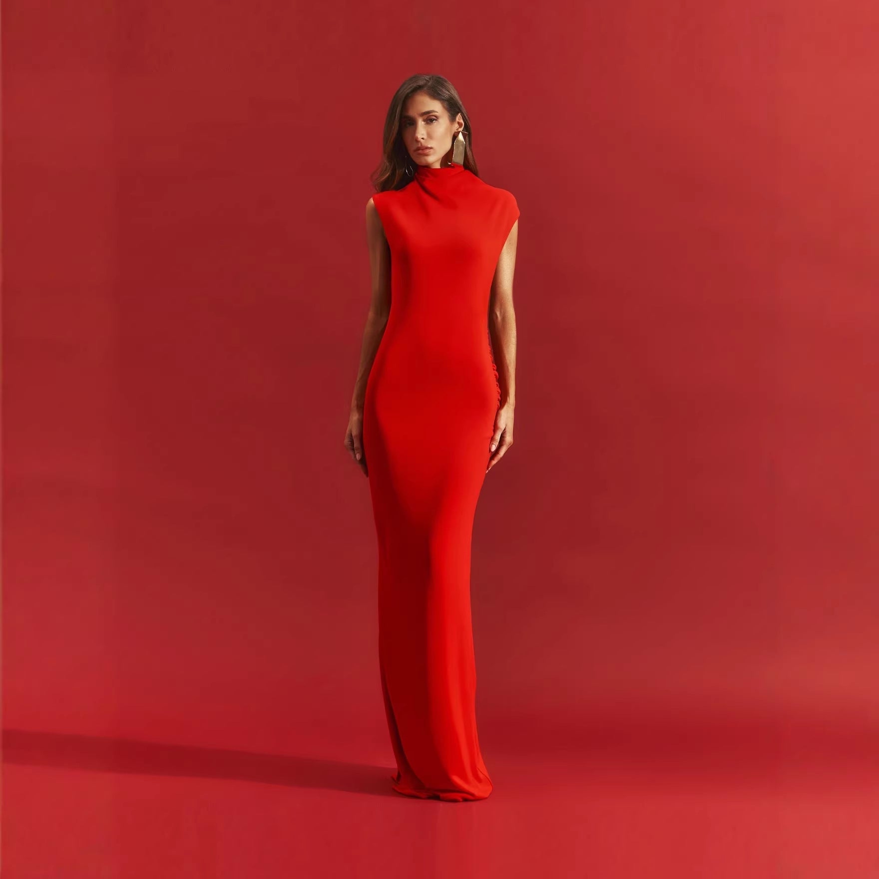Dress Slim Fit Maxi Dress Wedding Cocktail Annual Meeting Hosting Ceremony Dress High End Vietnamese Niche DestGlow