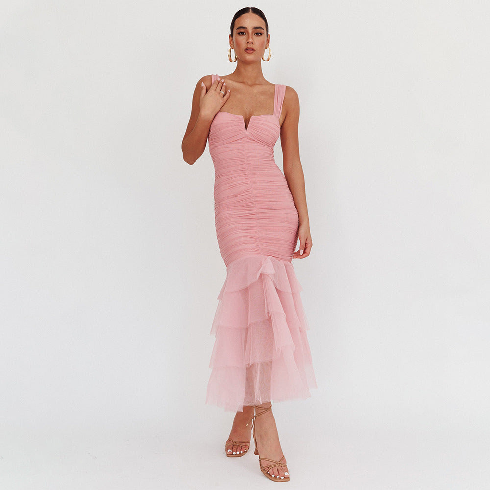 Spring Summer Sexy Patchwork Strap Dress Sexy Skinny Sheath Women Clothing Dress by Ragazza