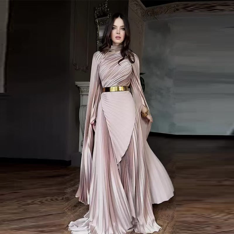 Summer Long Shawl Split Graceful Formal Dress Belt Dress by Ragazza