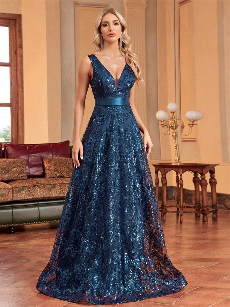 Deep V Plunge Dress Sexy Dress Backless Slim Fit Fishtail Bridesmaid Cocktail Evening Dress Women by Ragazza