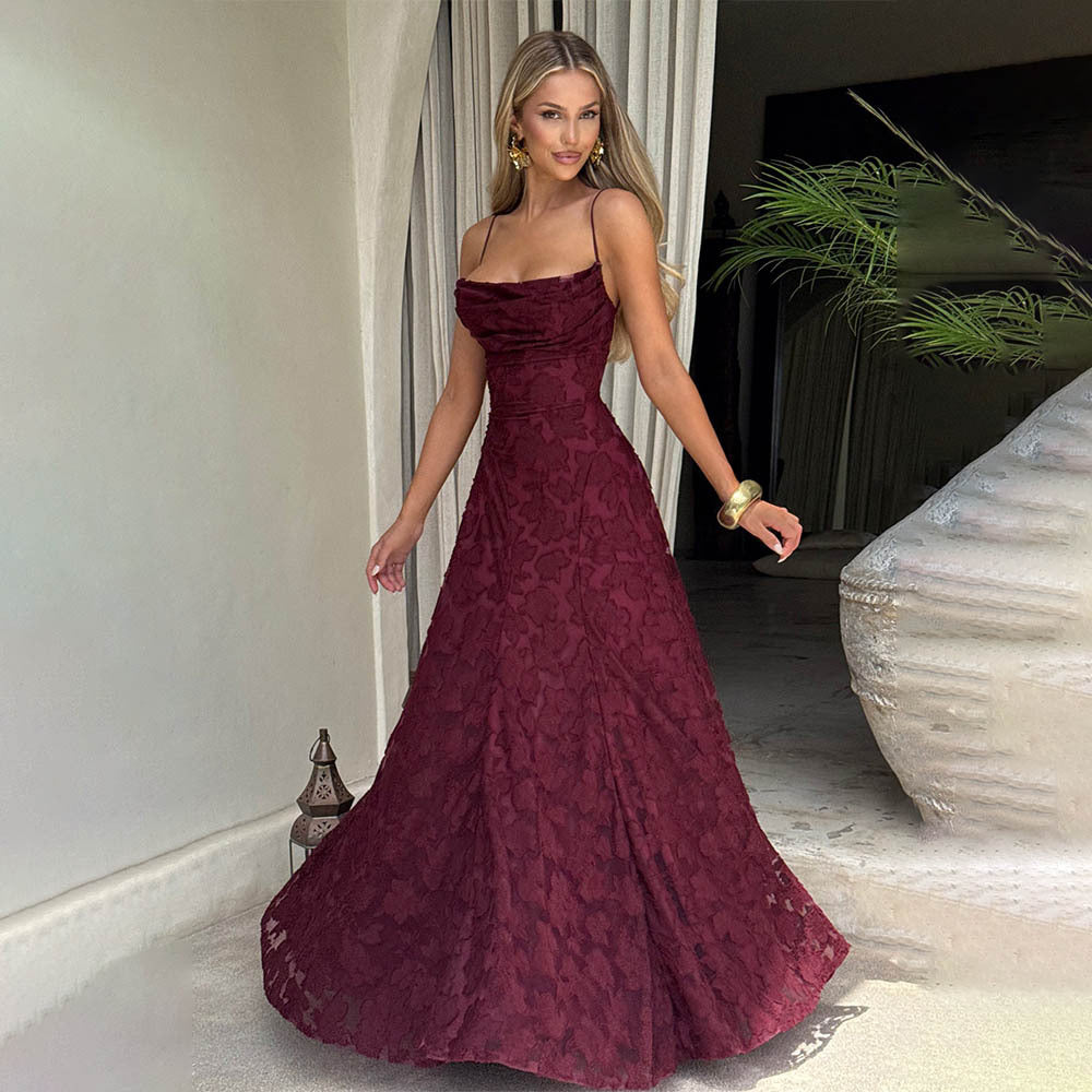 Summer Women Clothing Sexy Strap Chiffon Elegant Backless Evening Dress by Ragazza