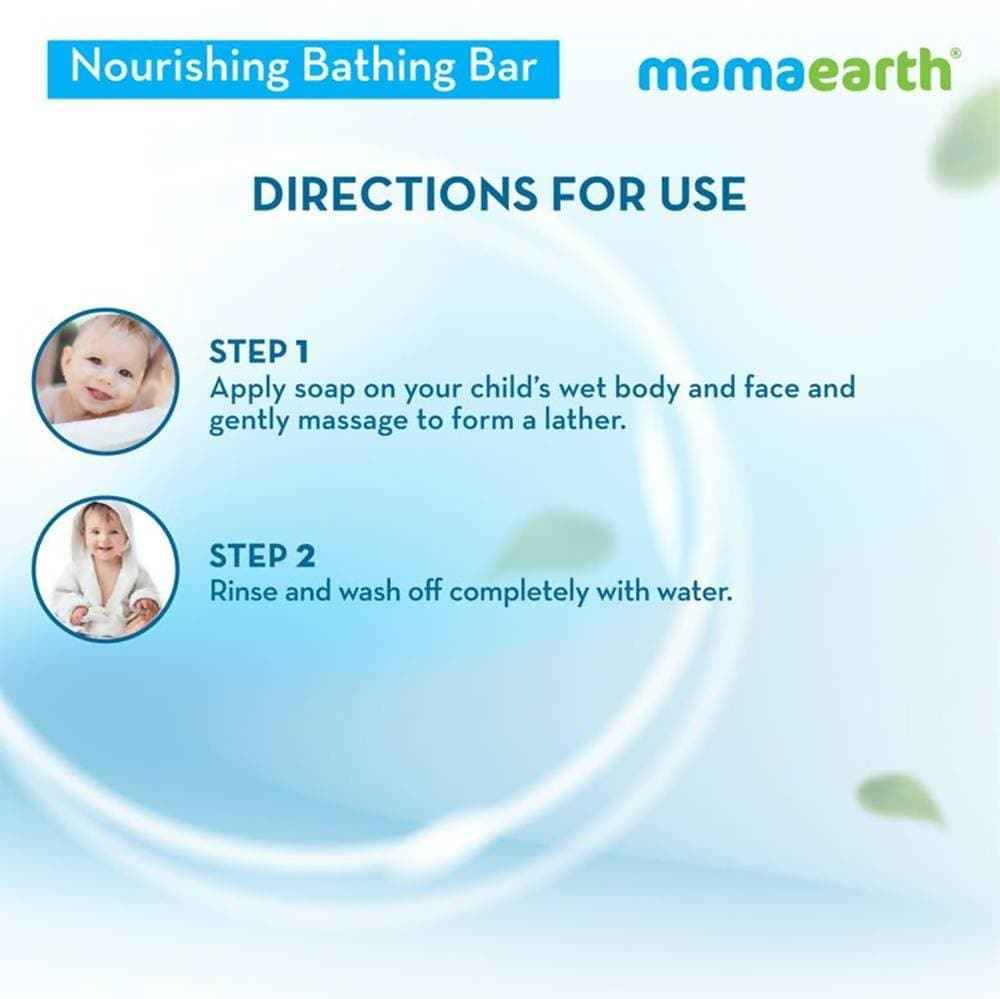 Mamaearth Nourishing Baby Bathing Bar Soap For Gently Cleanses, Retains Moisture, Fruity Essence