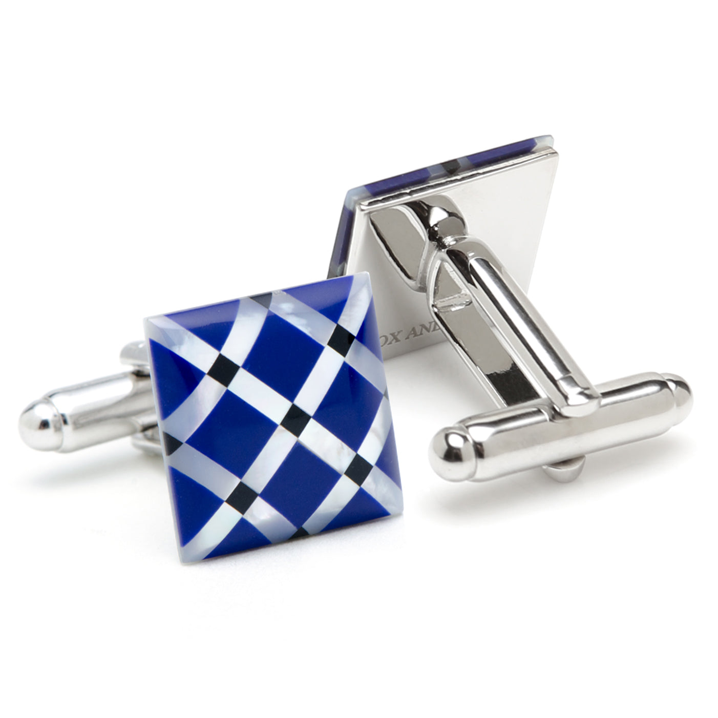 Mother of Pearl Diamond 5-Stud Set by Cufflinks.com
