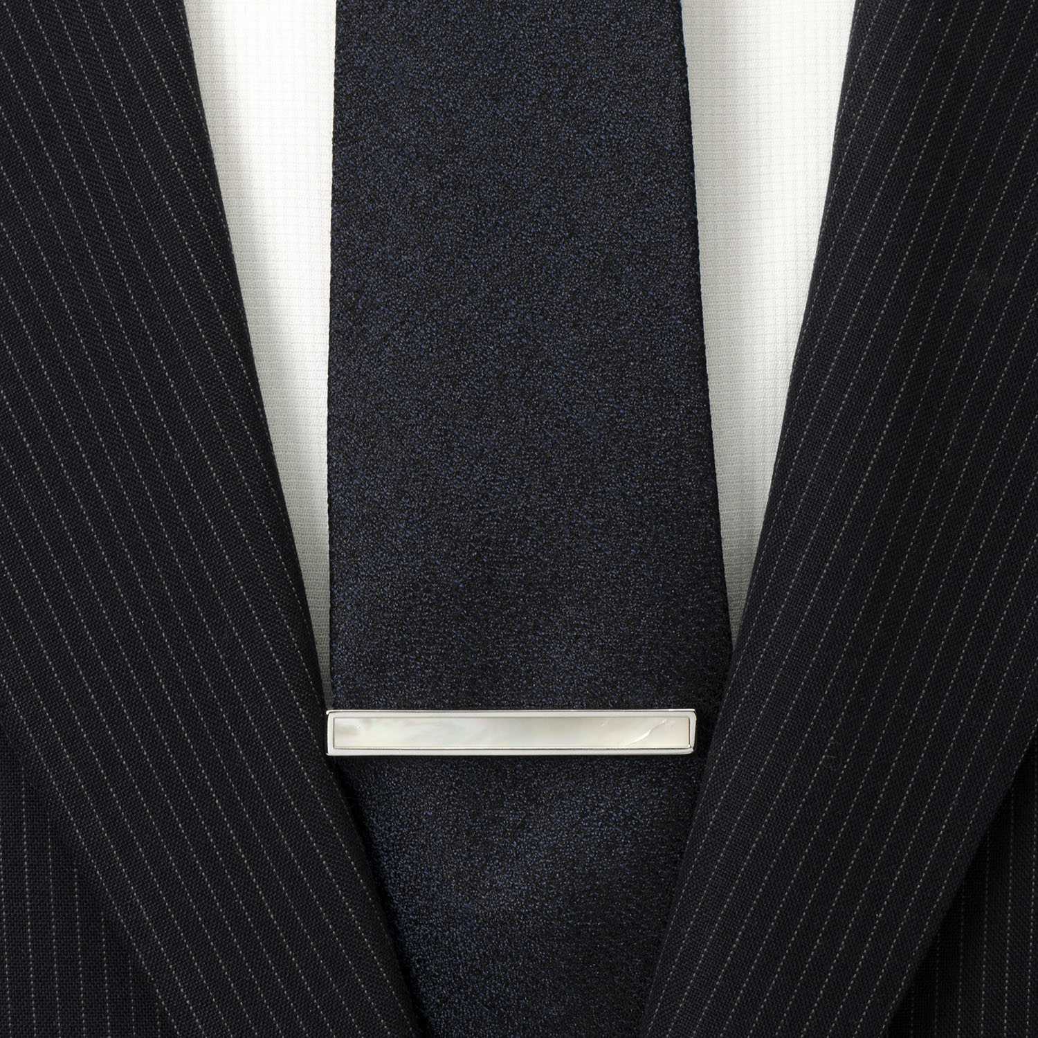 Mother of Pearl Inlaid Tie Clip by Cufflinks.com