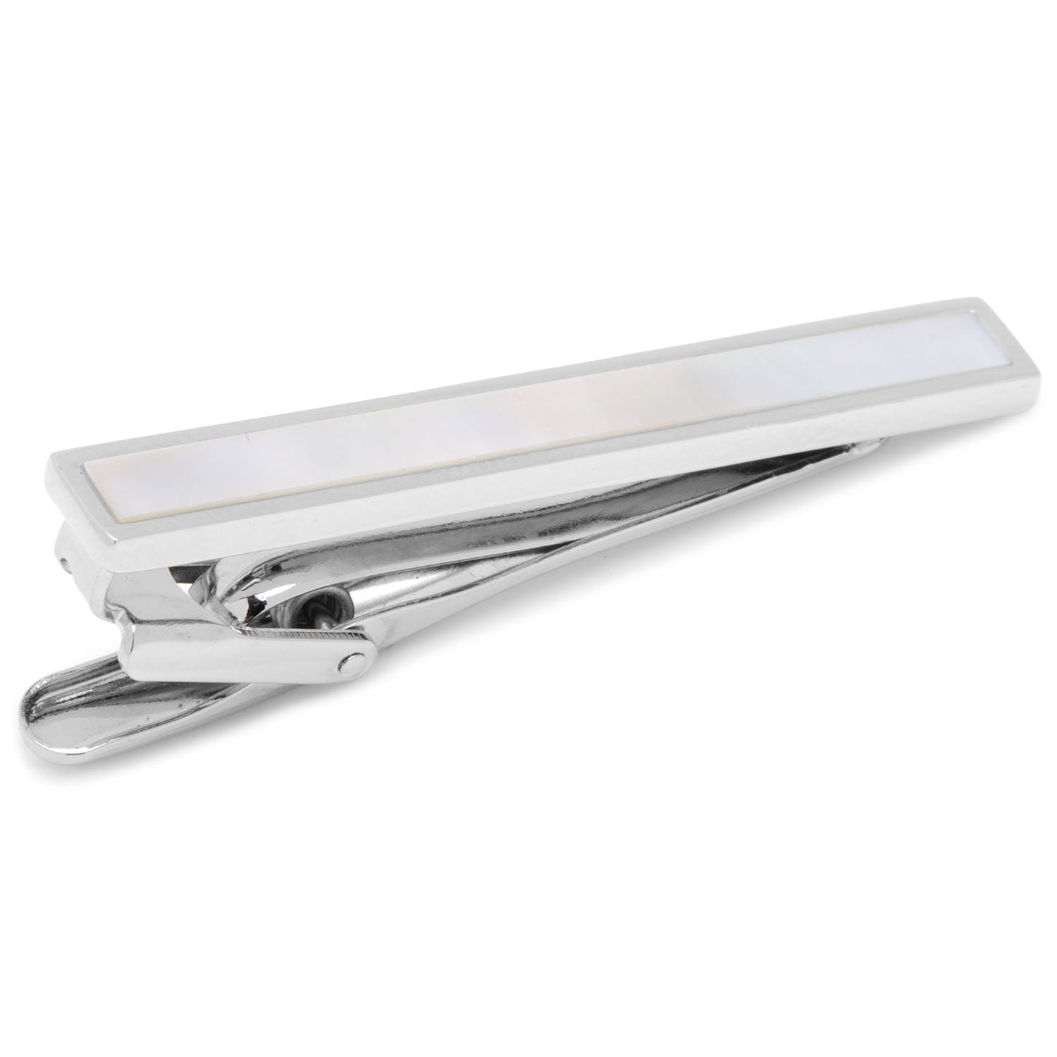 Mother of Pearl Inlaid Tie Clip by Cufflinks.com