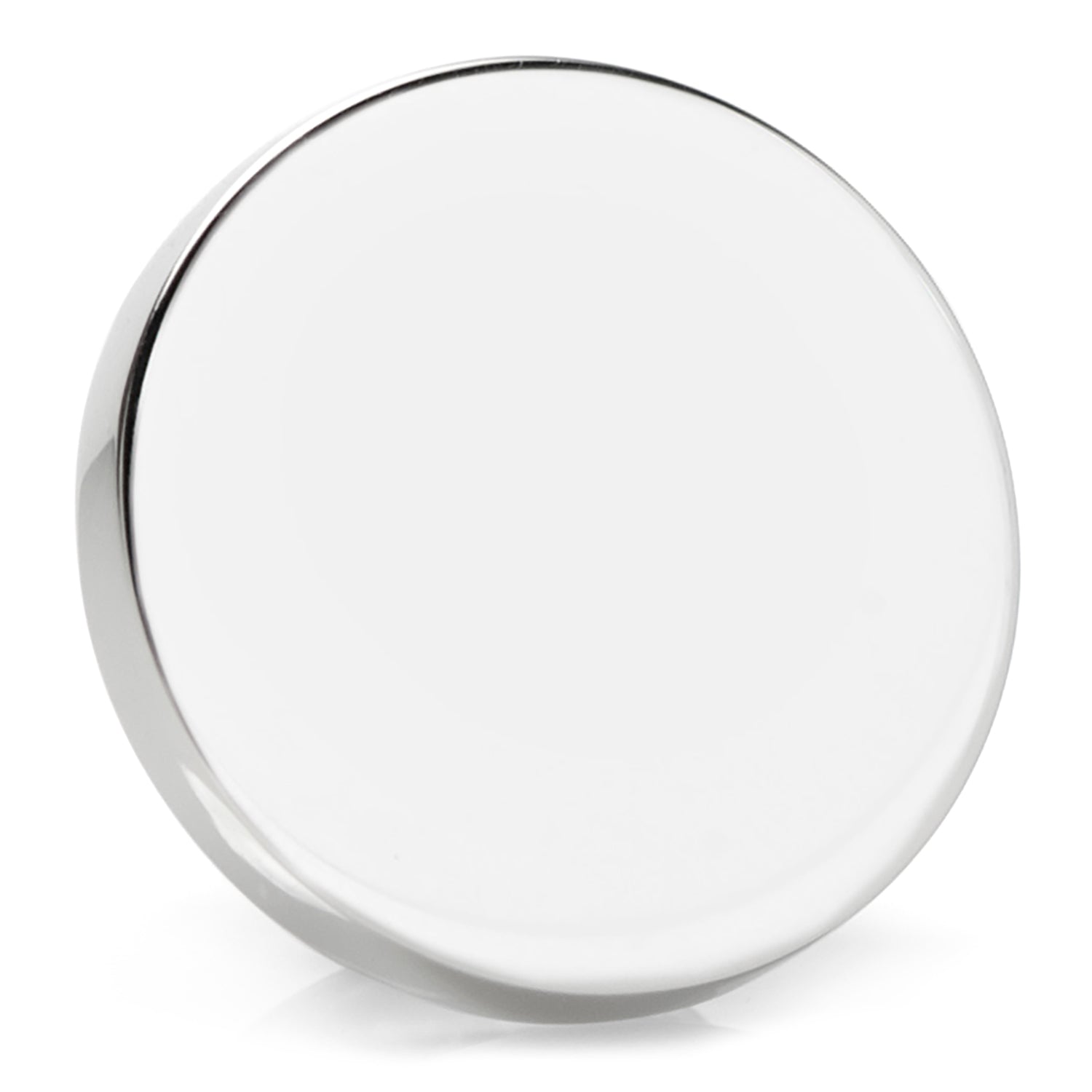 Stainless Steel Engravable Round Infinity Lapel Pin by Cufflinks.com