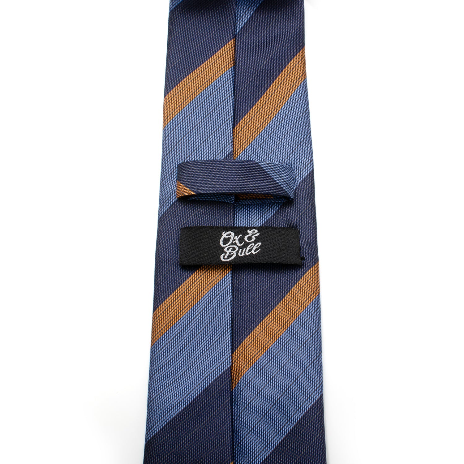 The Andrew Tie (Blue Orange Stripe Men&