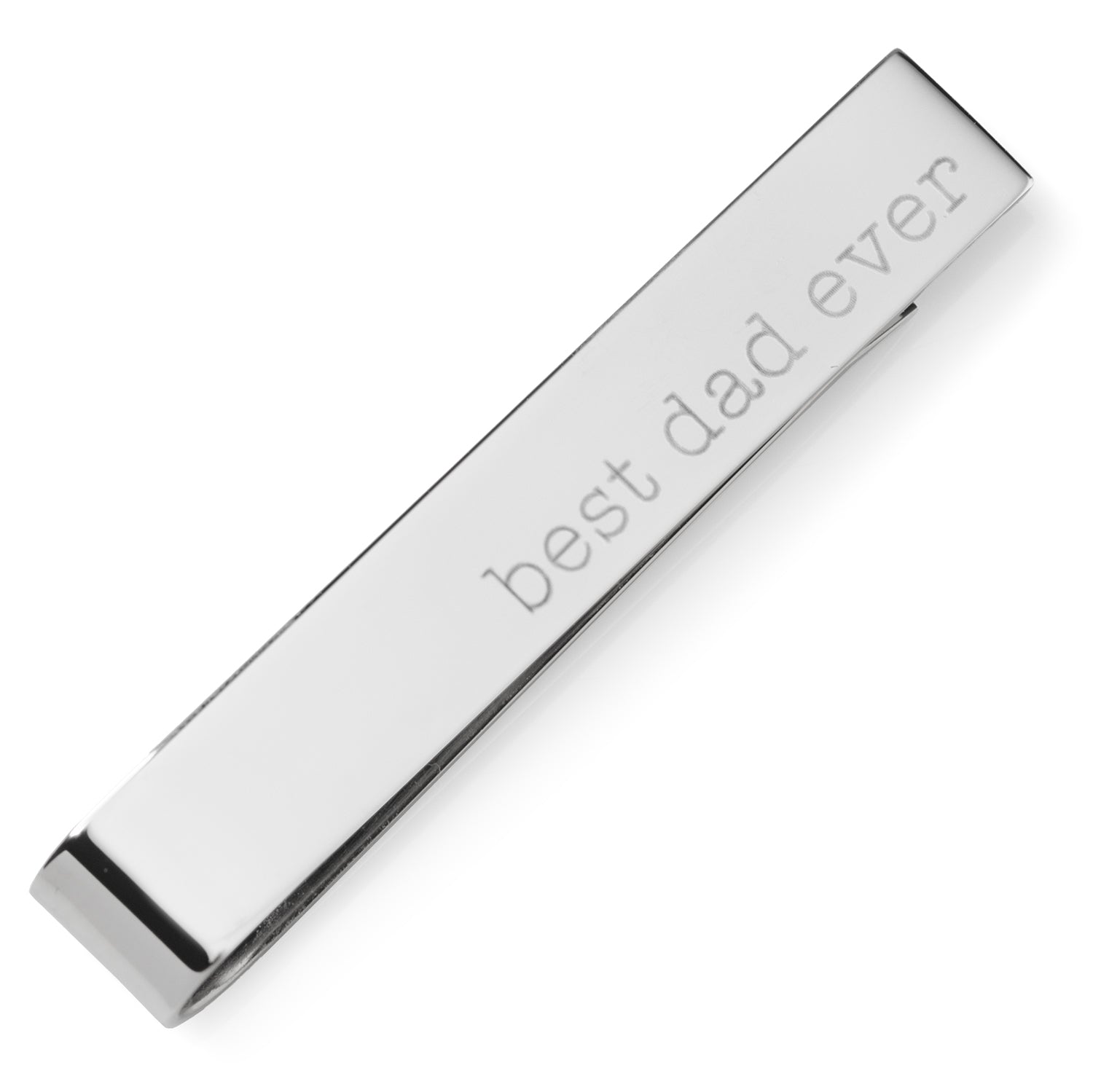 Best Dad Ever Engravable Tie Bar by Cufflinks.com