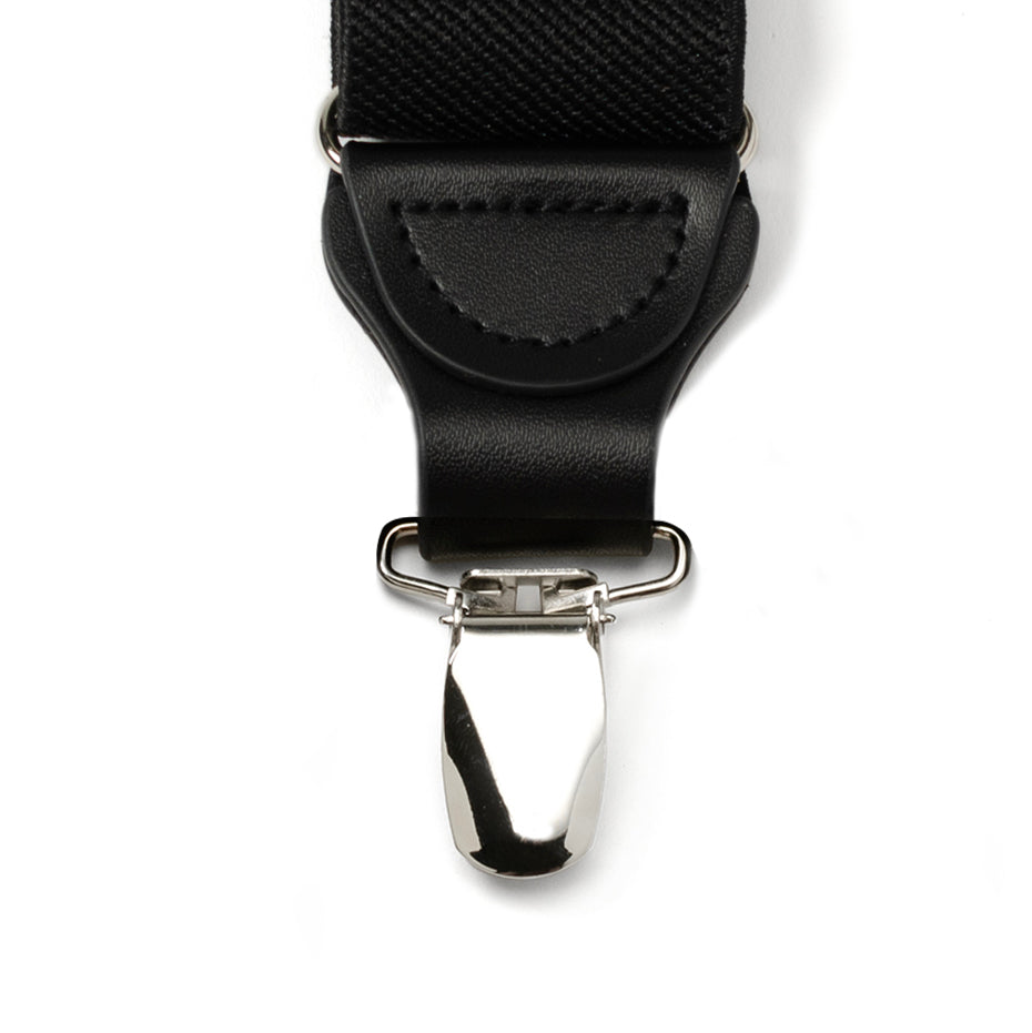 Black Convertible Suspenders by Cufflinks.com