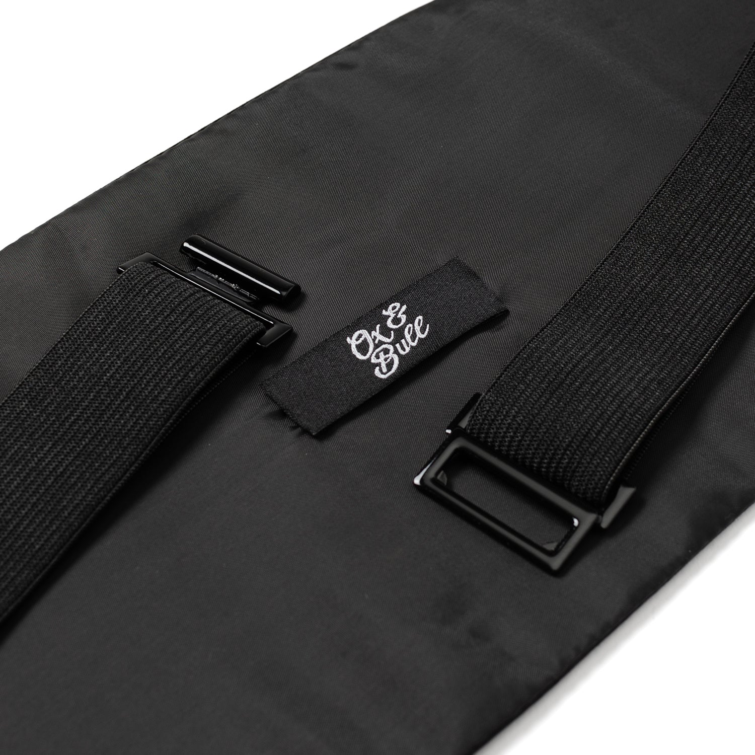 Black Silk Cummerbund and Bowtie Set by Cufflinks.com