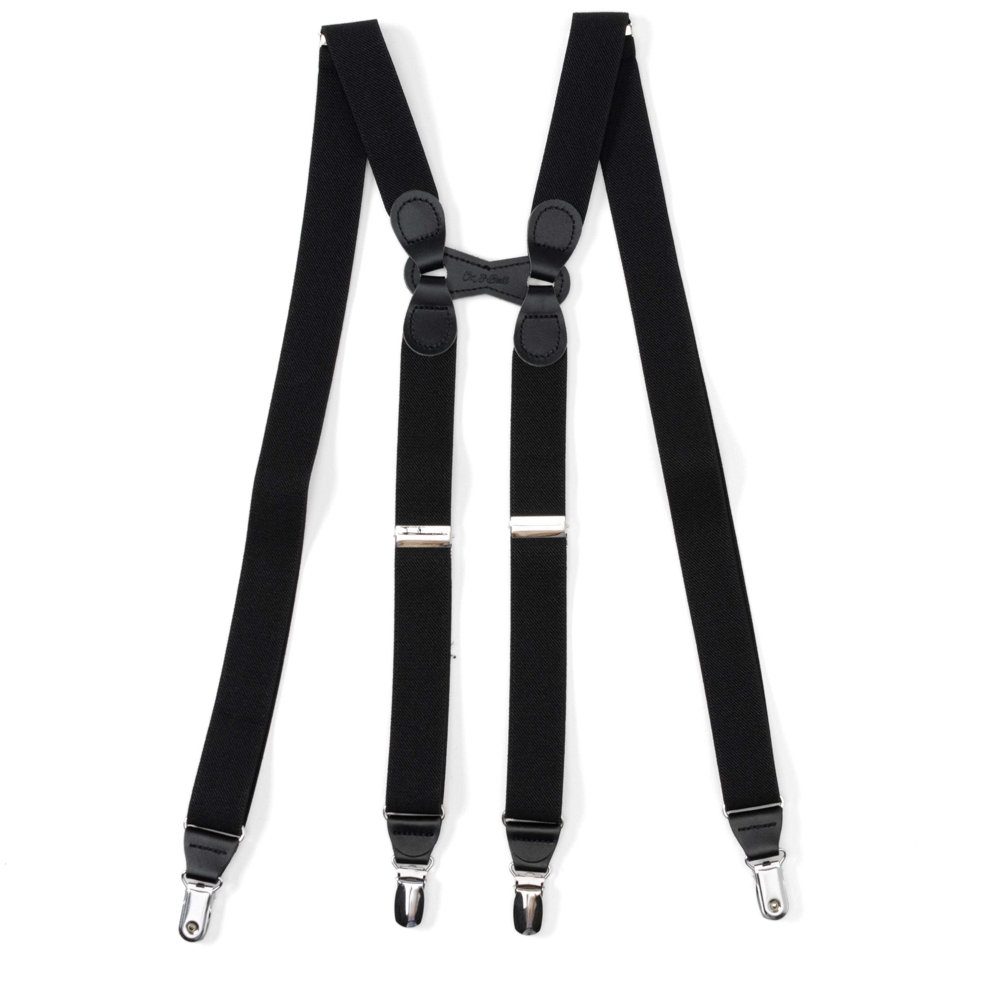 Black H-Back Formal Suspenders by Cufflinks.com