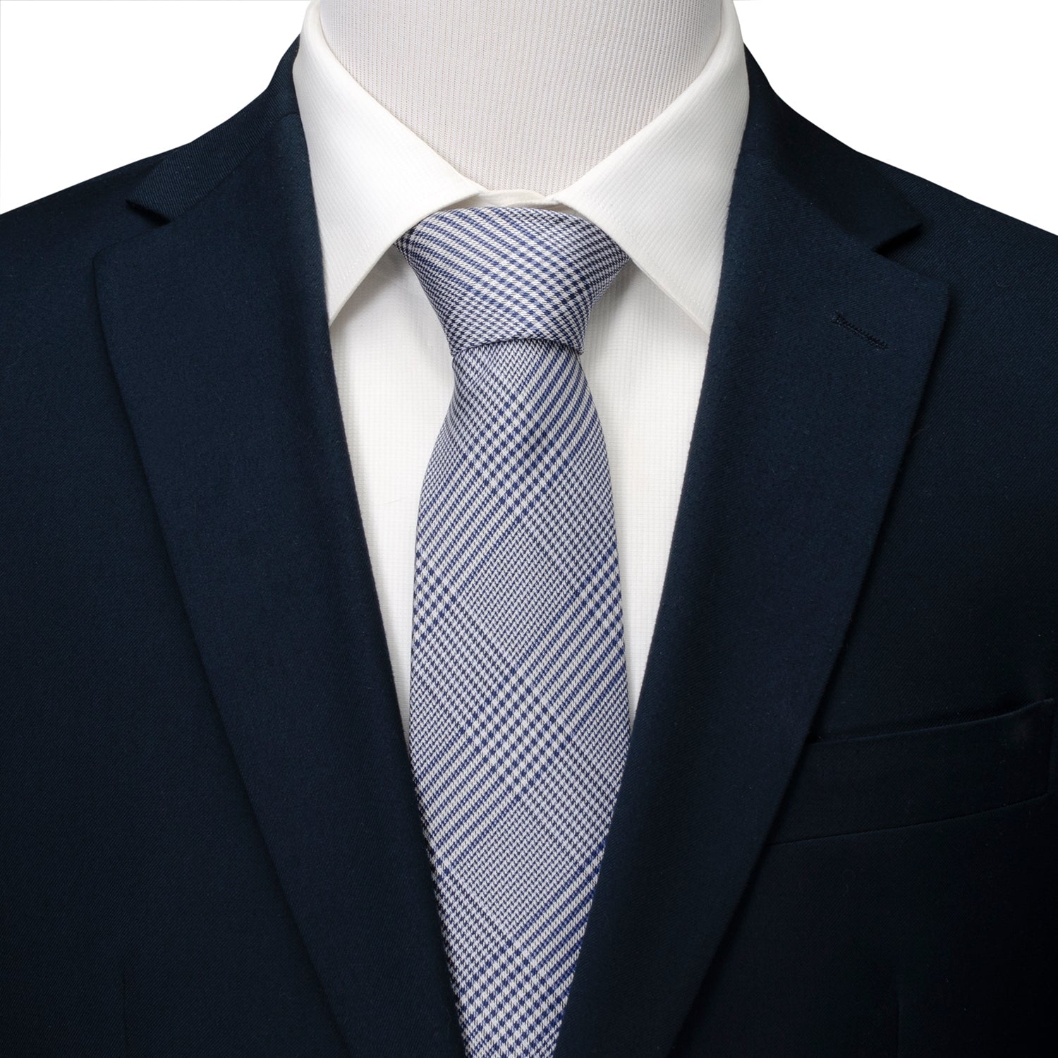 Blue Glen Plaid Silk Tie by Cufflinks.com