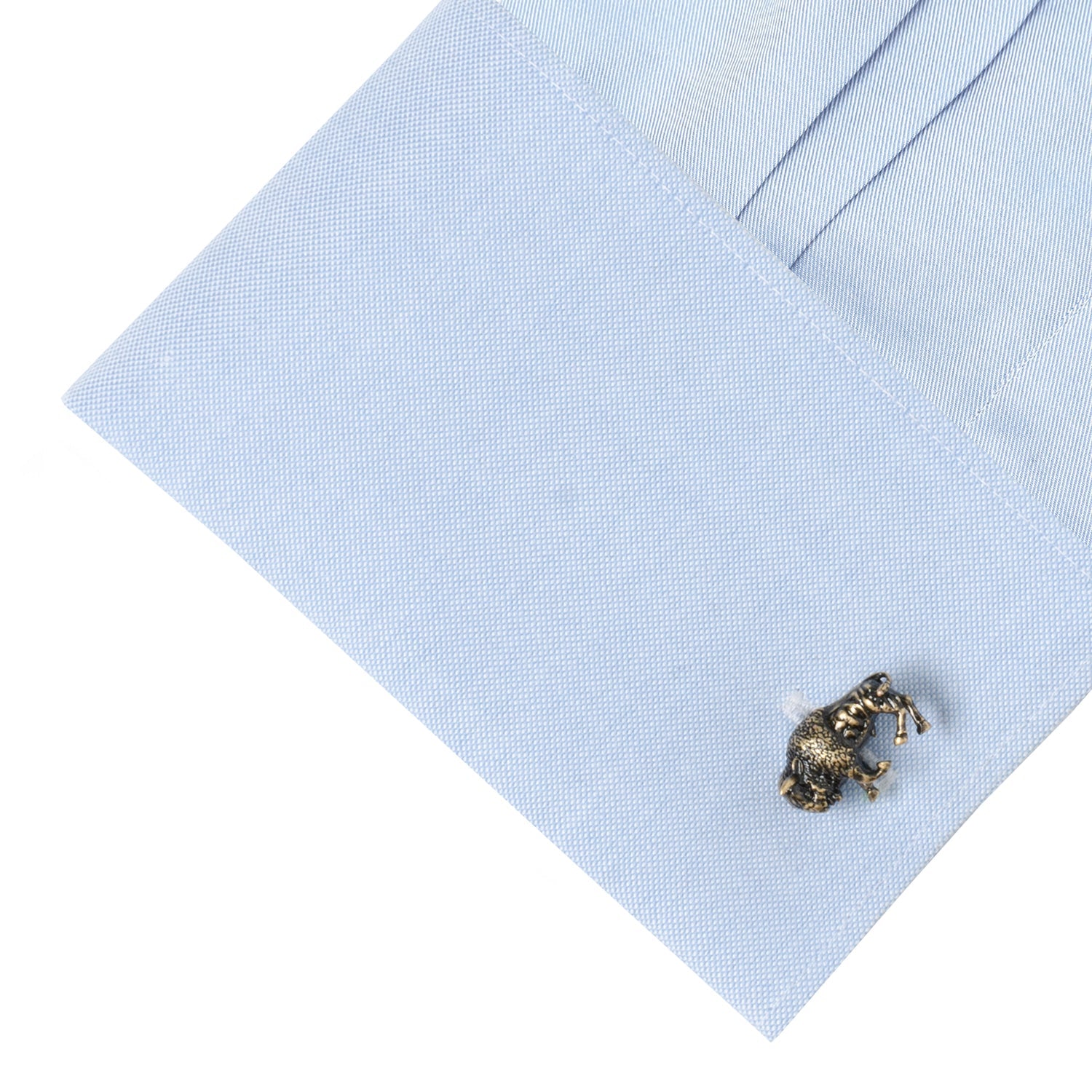 Antique Bronze Bison Cufflinks by Cufflinks.com