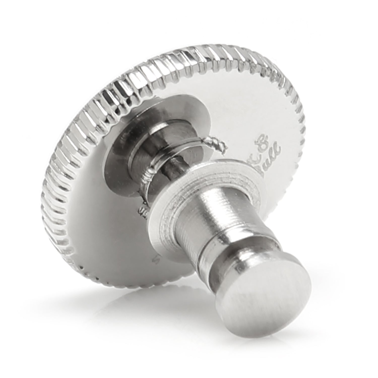 Stainless Steel Coin Edge Engravable Lapel Pin by Cufflinks.com